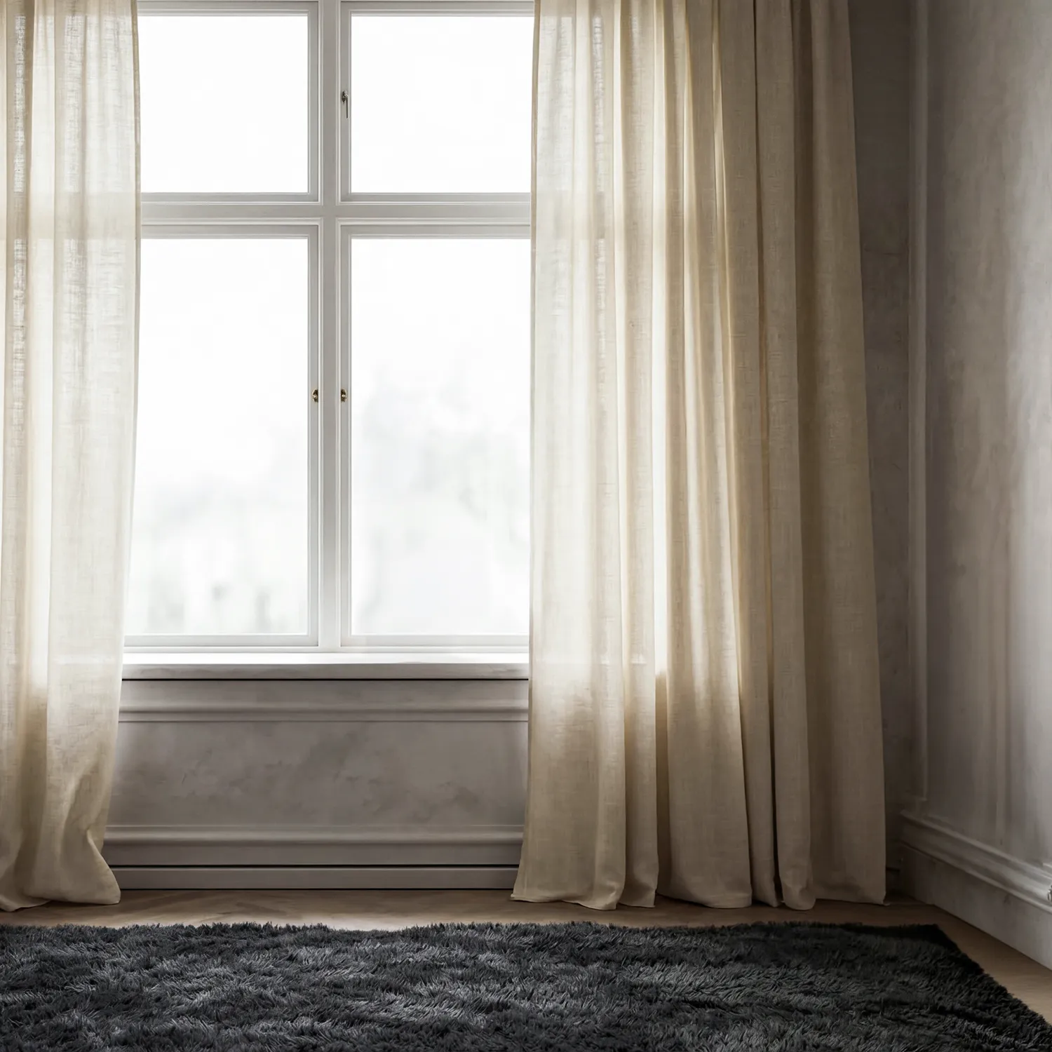 Curtains 2-Pack - Linen Curtain Noemi (beige)