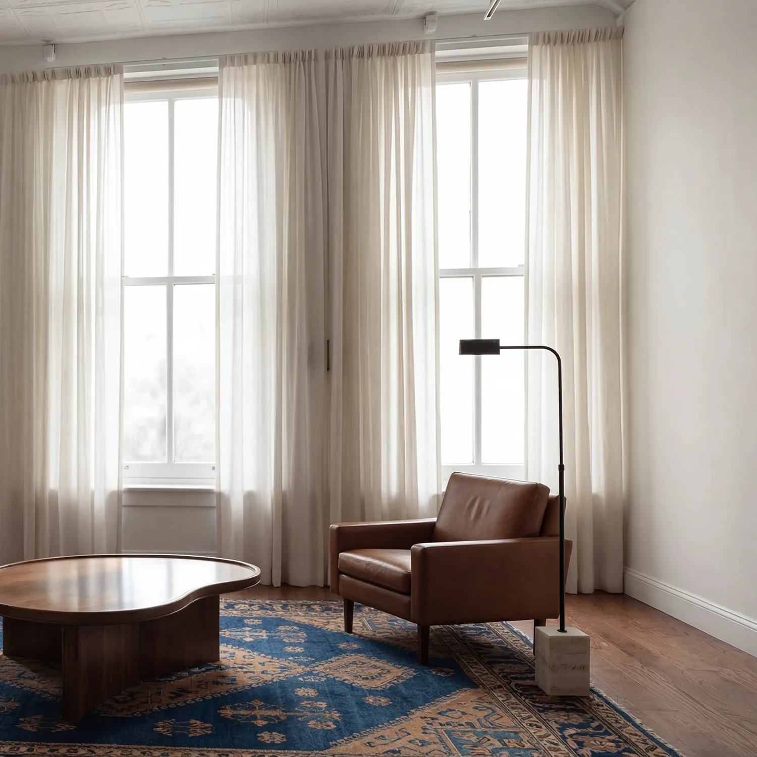 Curtains 2-Pack - Linen Curtain Noemi (beige)