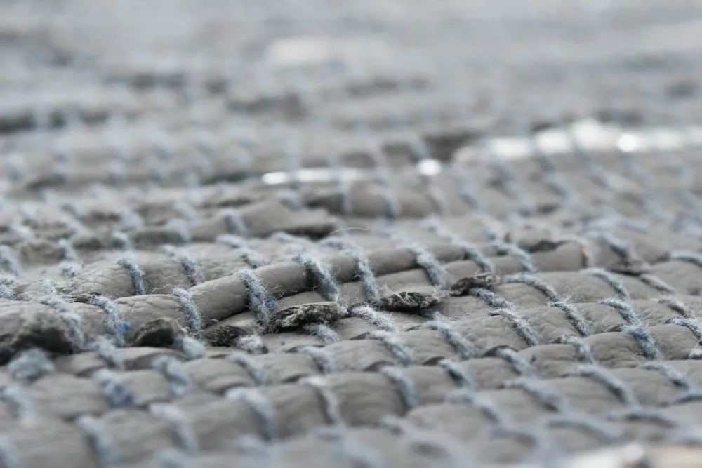 Rag rug - Nordal Design (grey - 100% leather)