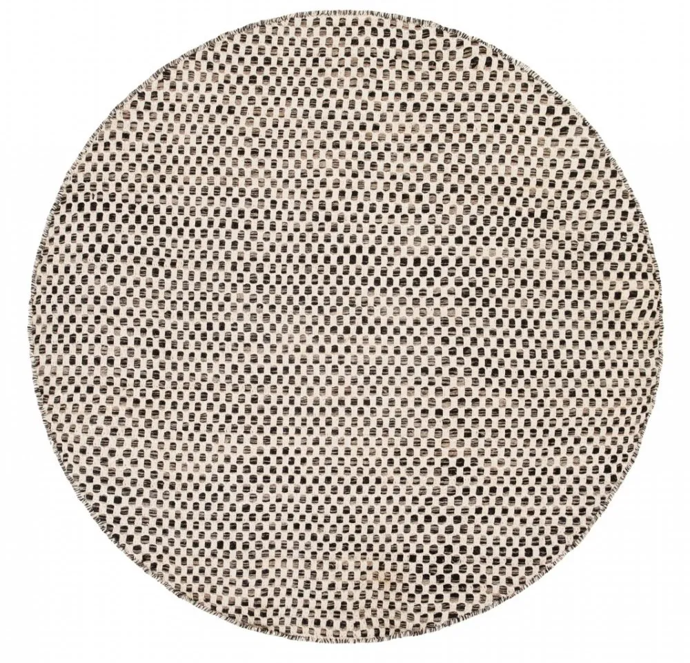 Round rug - Jenim (vlack/white)