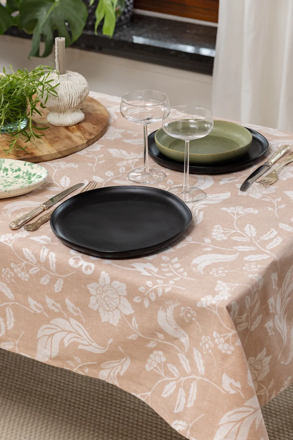 Cotton tablecloth Onni (pink)