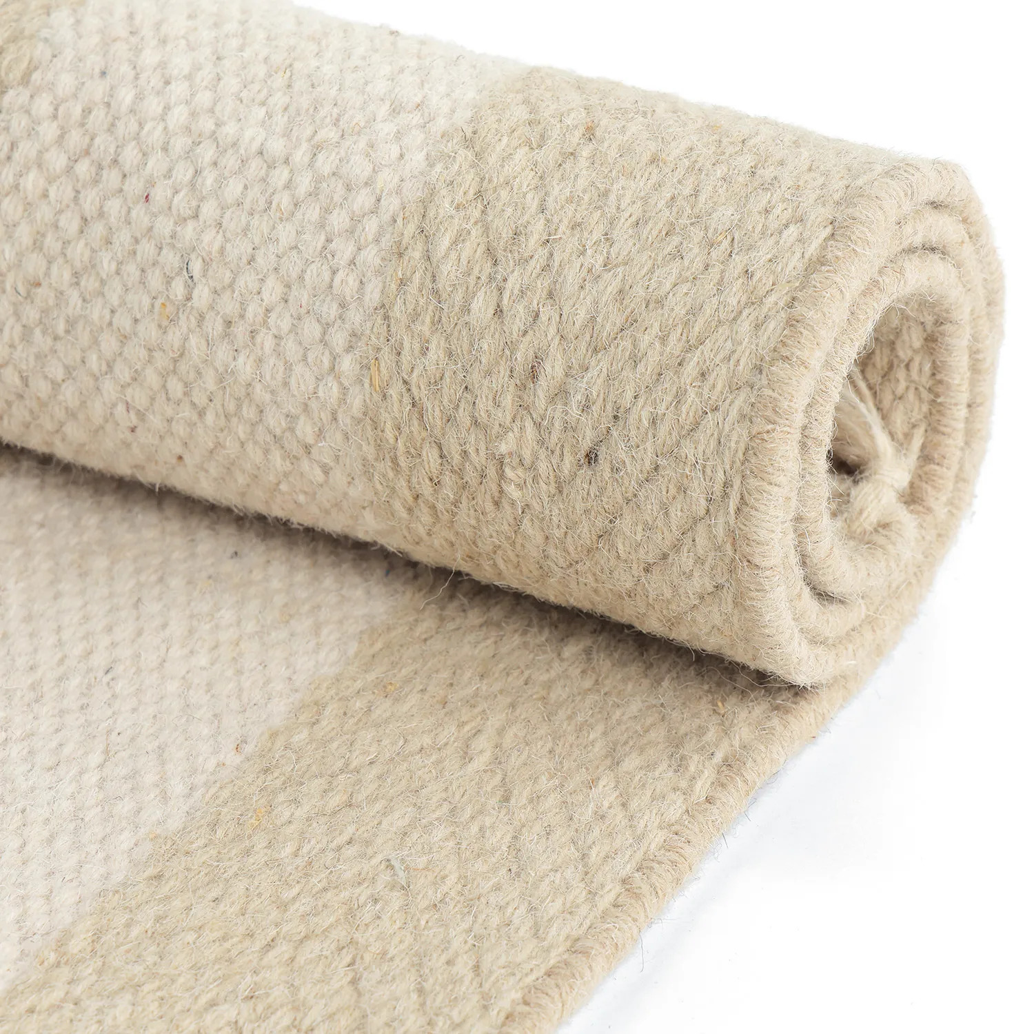 Irregular wool rug - Kystaro (cream/beige)