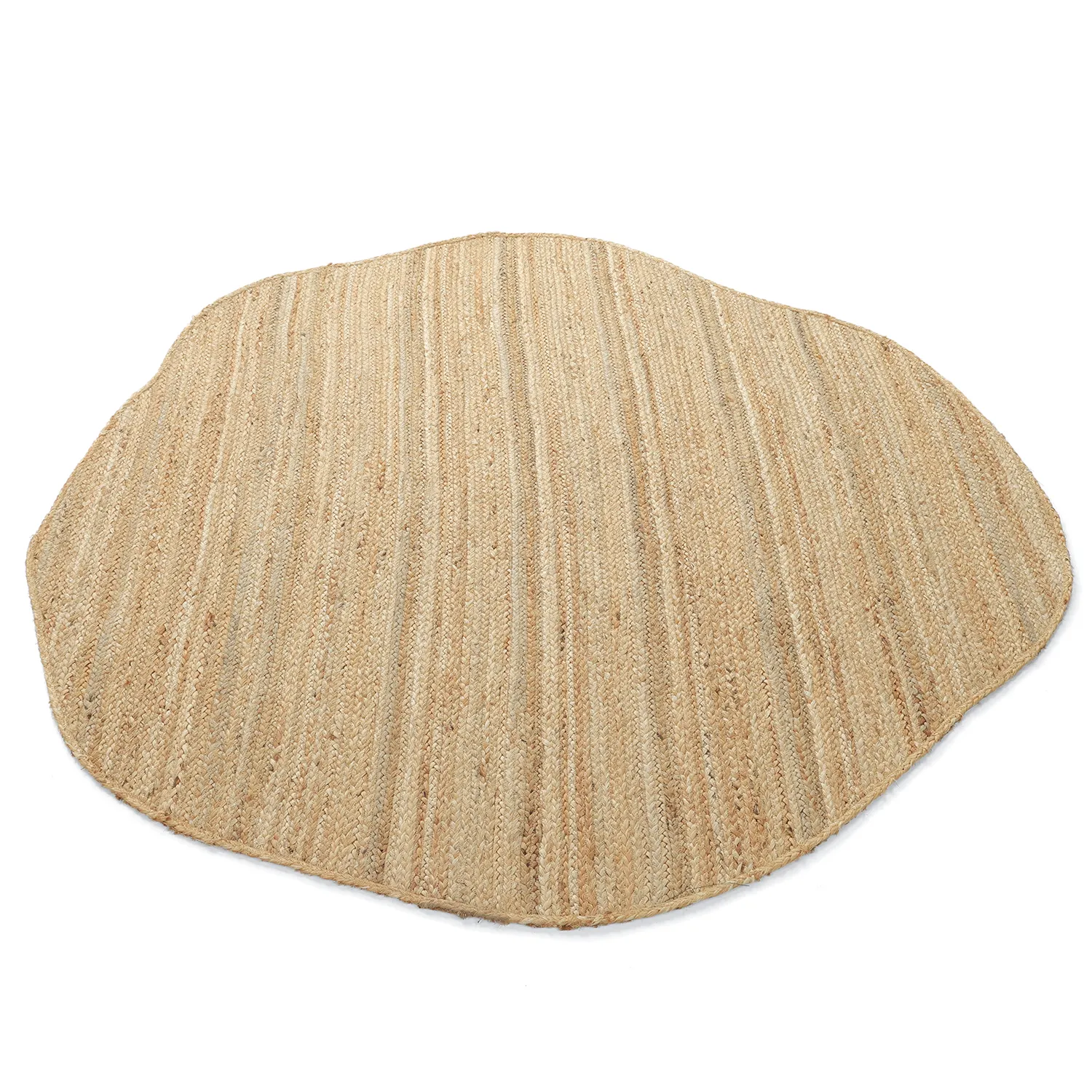 Irregular round jute rug - San Francisco (jute)