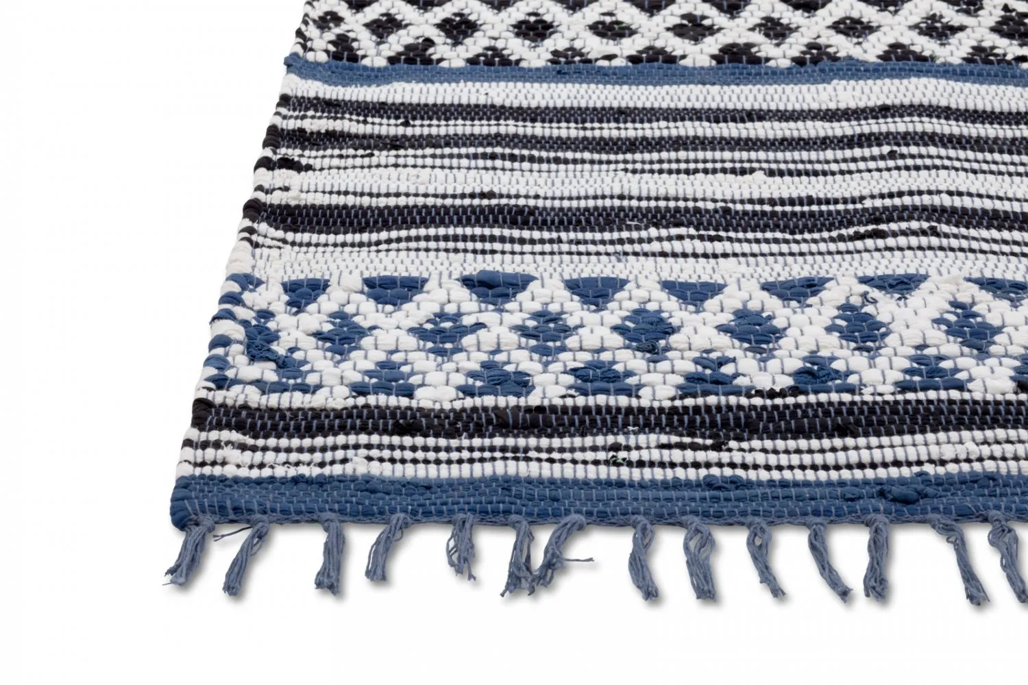Rag rug - Orissa (blue)