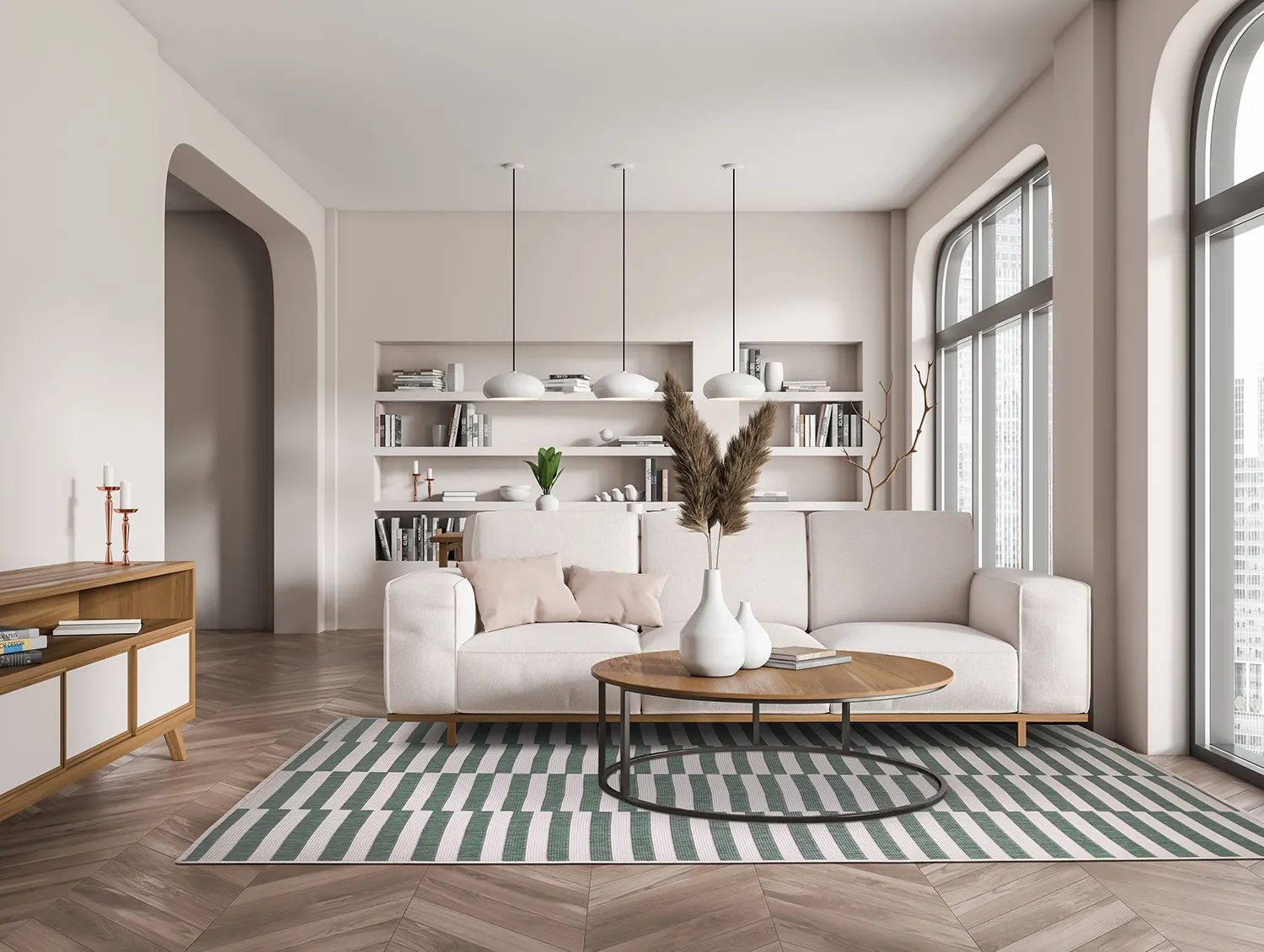 Indoor/Outdoor rug - Otto (green)