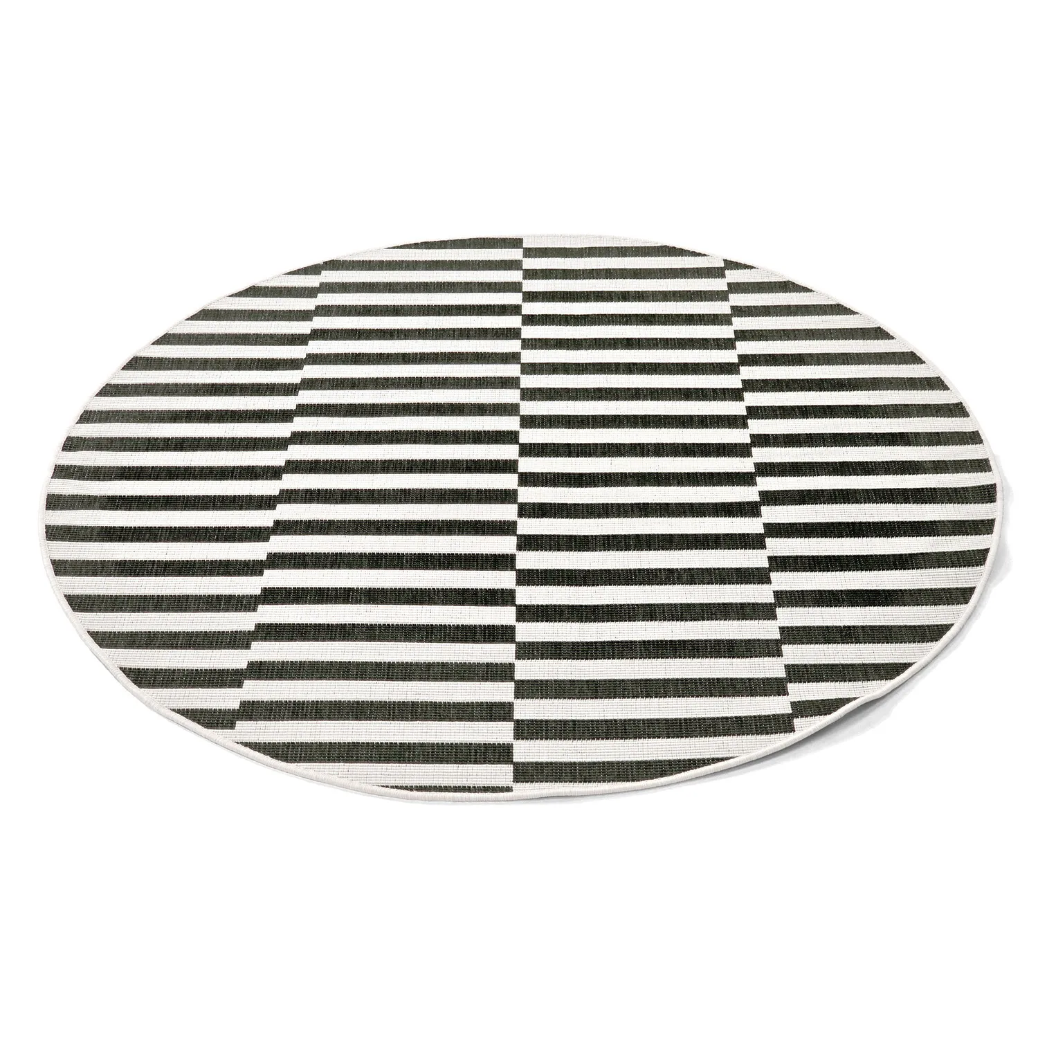 Round rug - Indoor/Outdoor Otto (black)