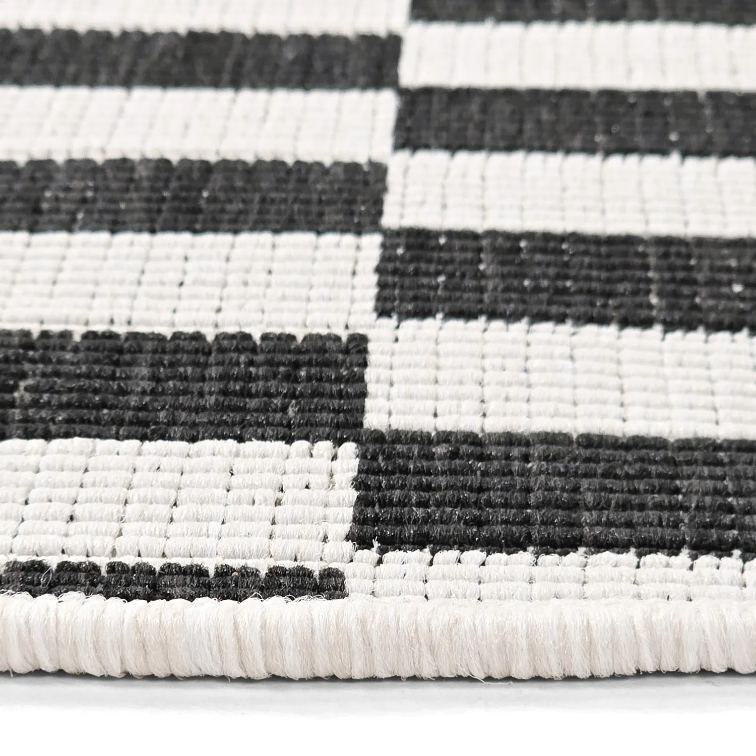 Round rug - Indoor/Outdoor Otto (black)