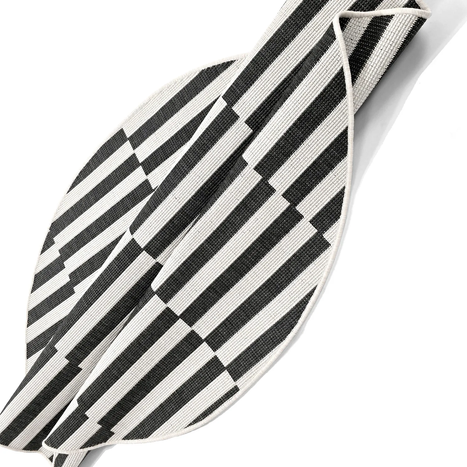 Round rug - Indoor/Outdoor Otto (black)
