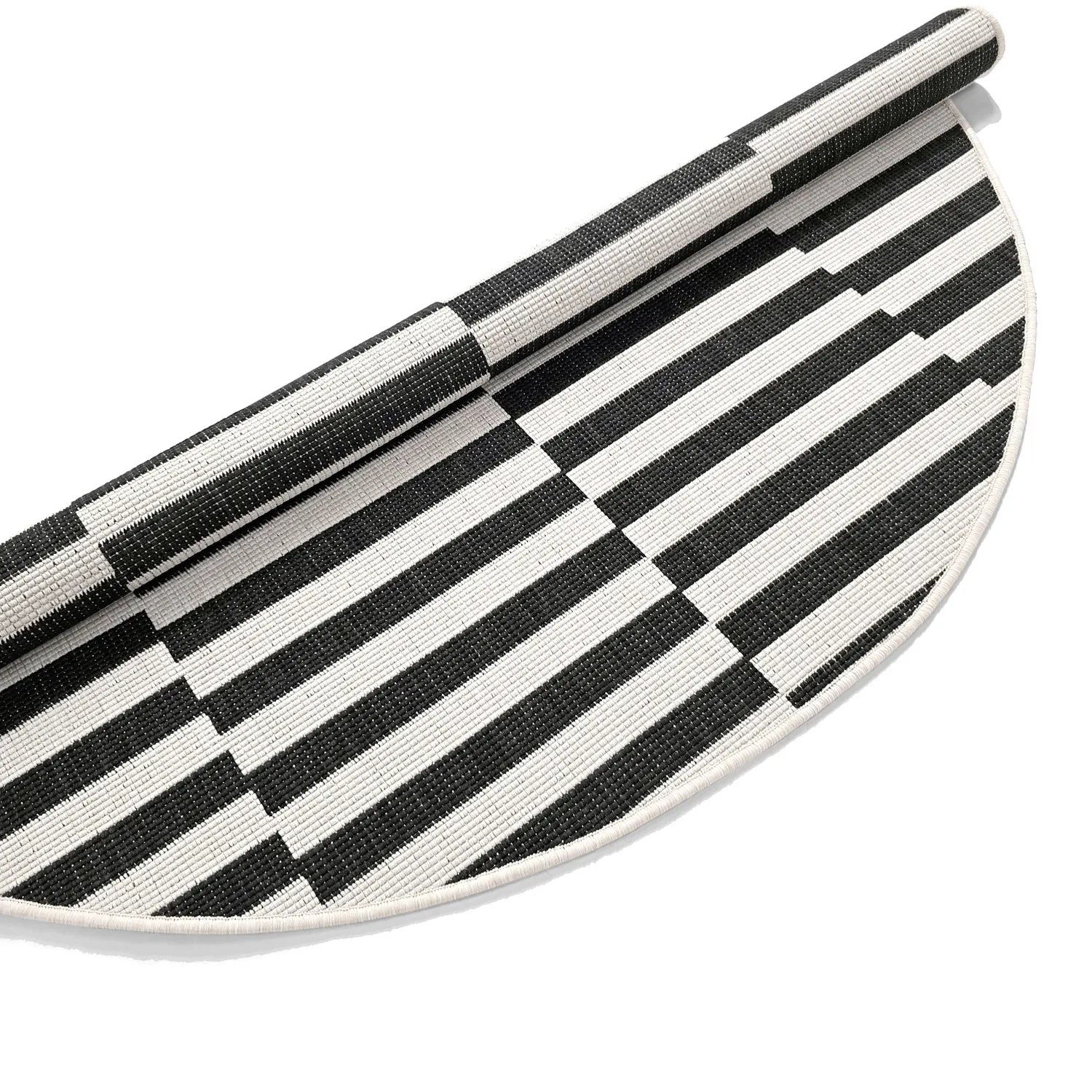 Round rug - Indoor/Outdoor Otto (black)