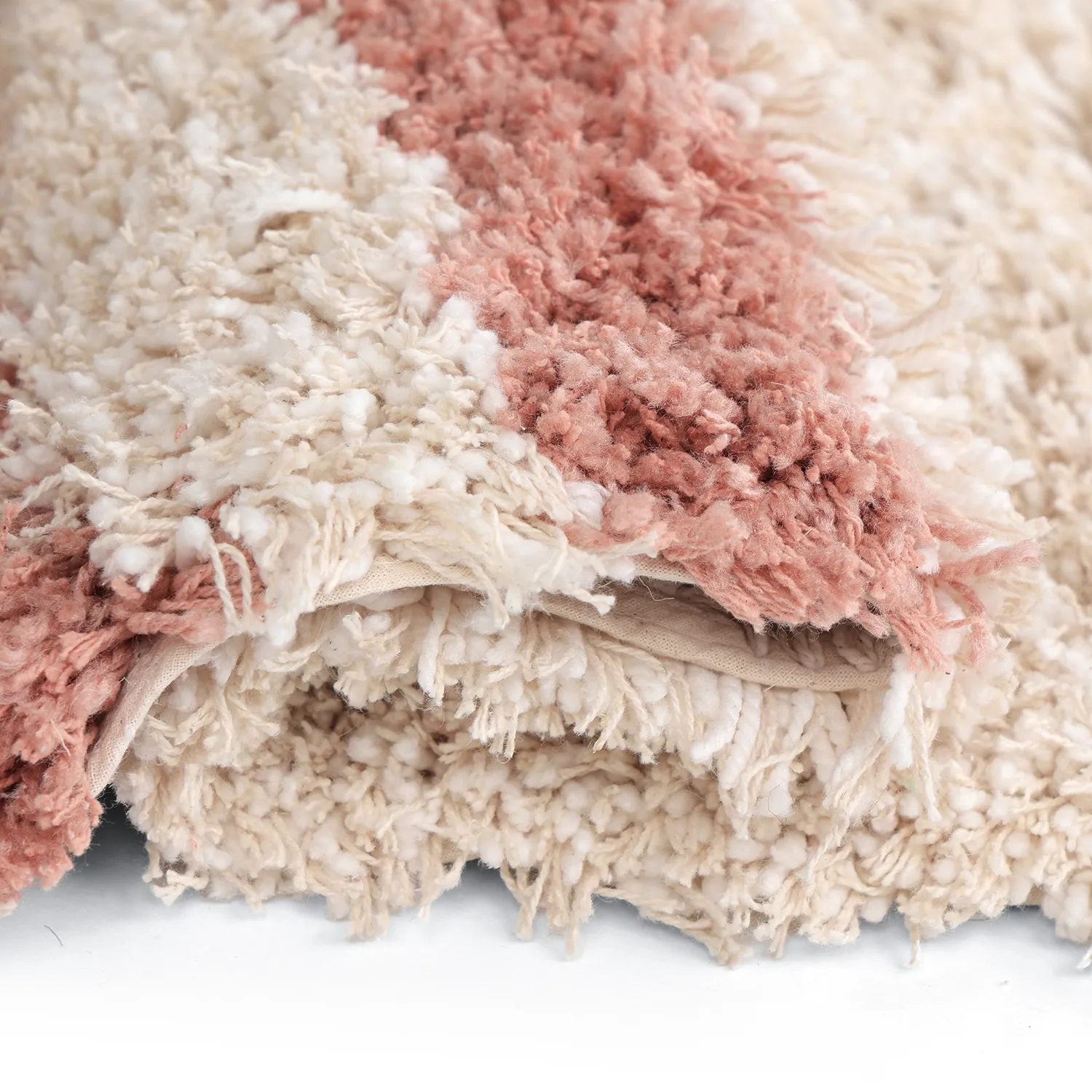 Oval rug - Tropea Natural Cotton Shaggy (multi)