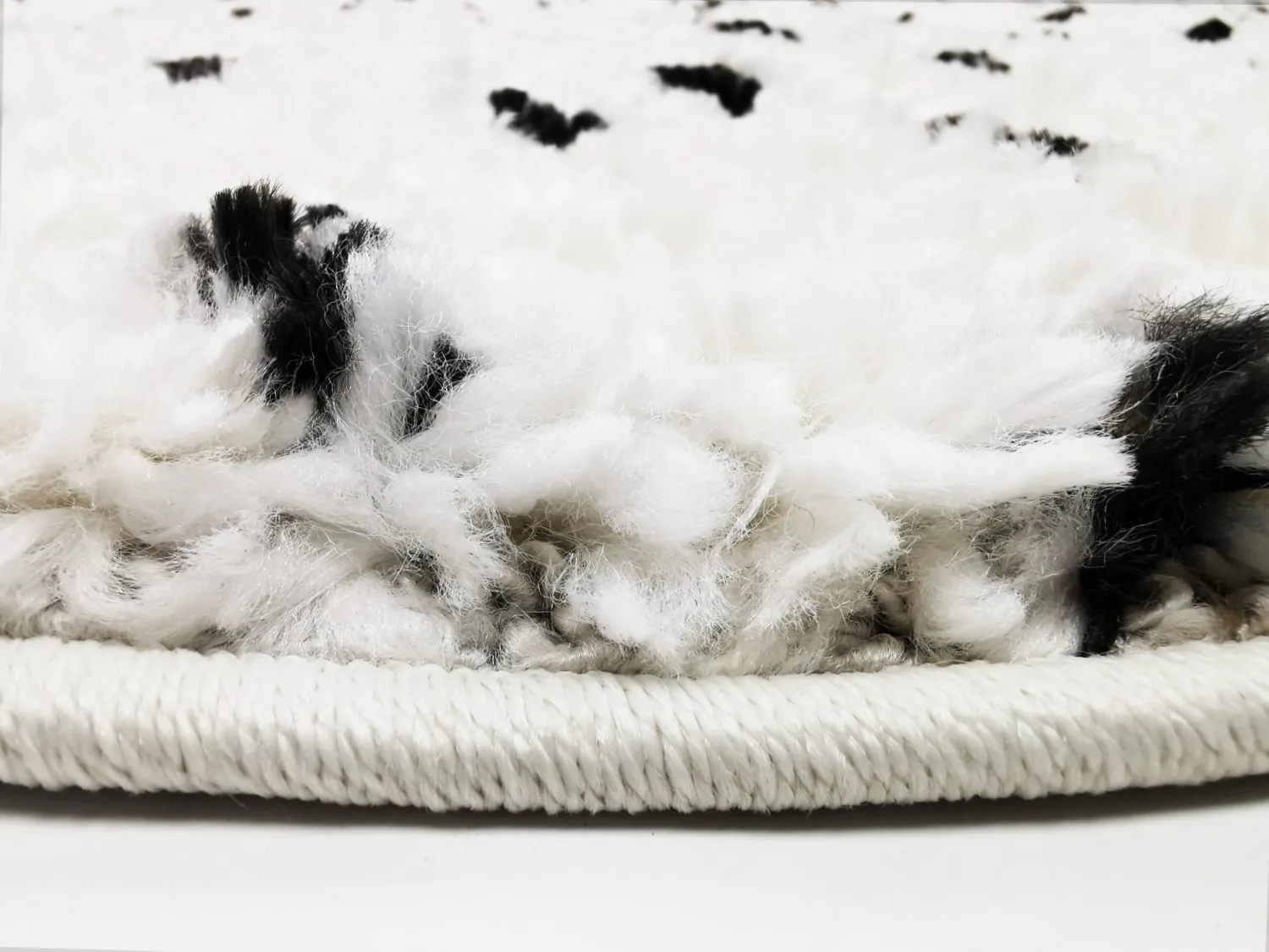 Round rugs - Capri (black/beige)