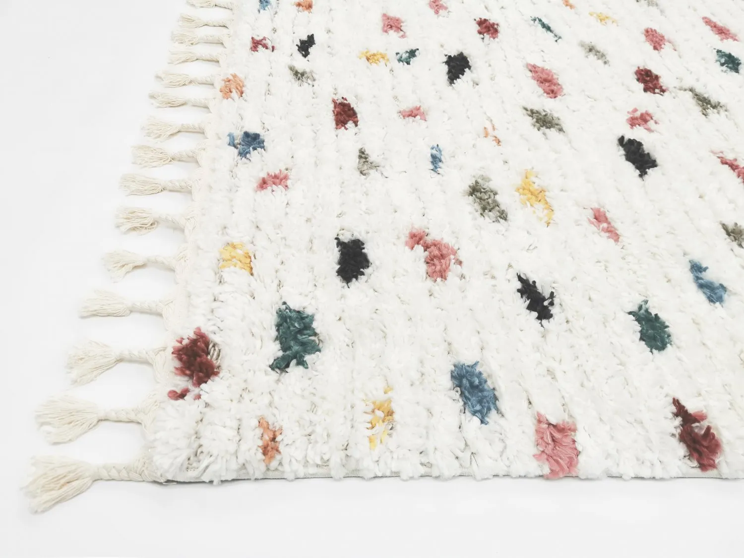 Shaggy rugs - Luzi (beige/multi)
