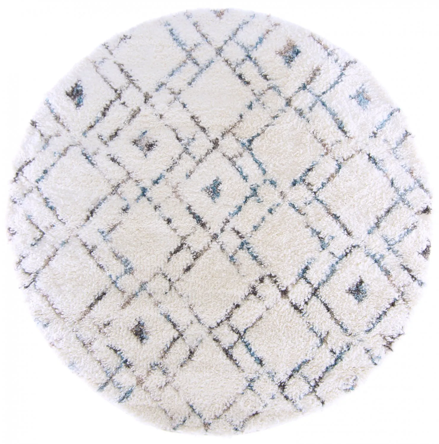 Round rugs - Lugo (blue/multi)