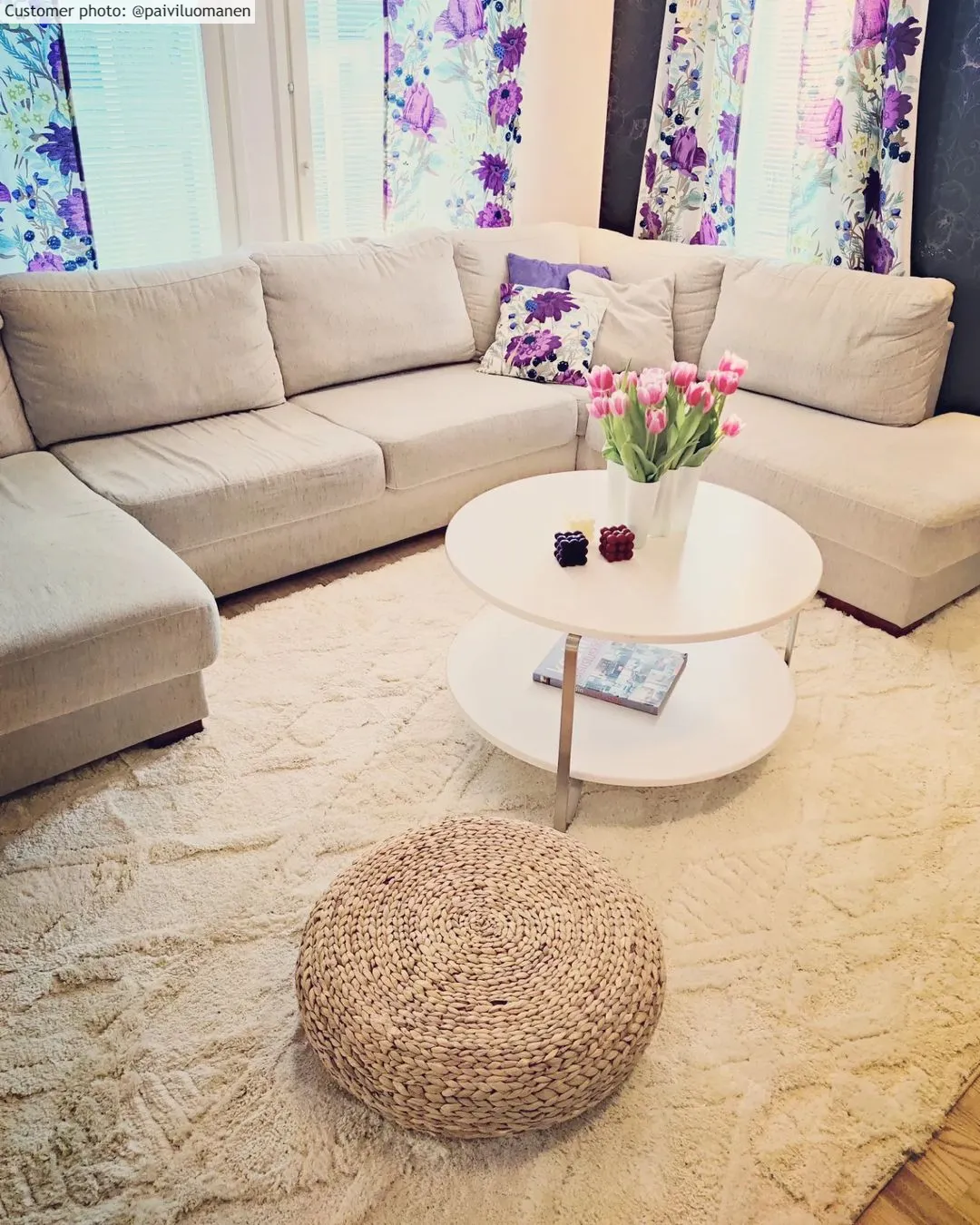 Shaggy rugs - Rostock (offwhite)