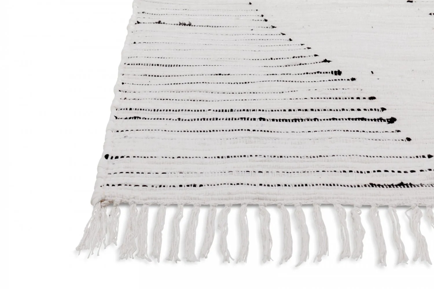 Rag rug - Palani (white/black)