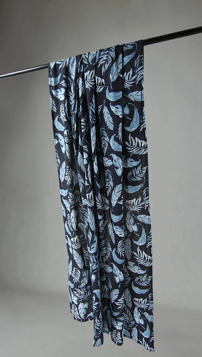 Curtains - Cotton curtain Lowe (blue)
