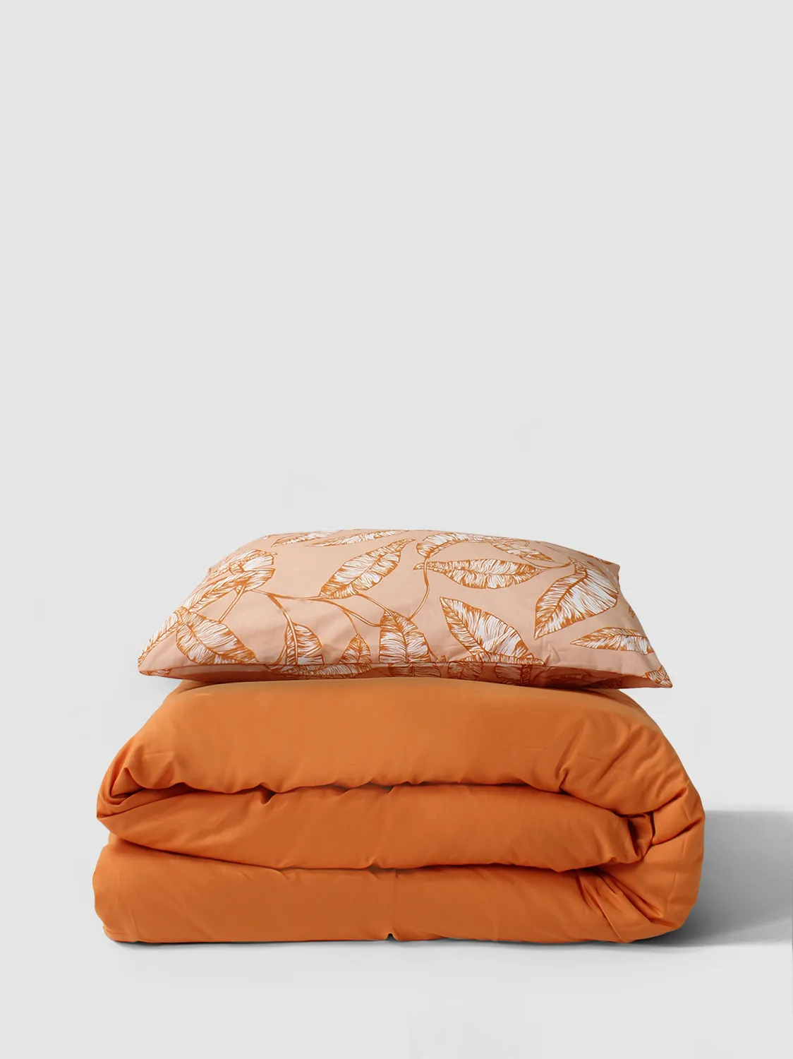 Bedset - Leaves (orange)