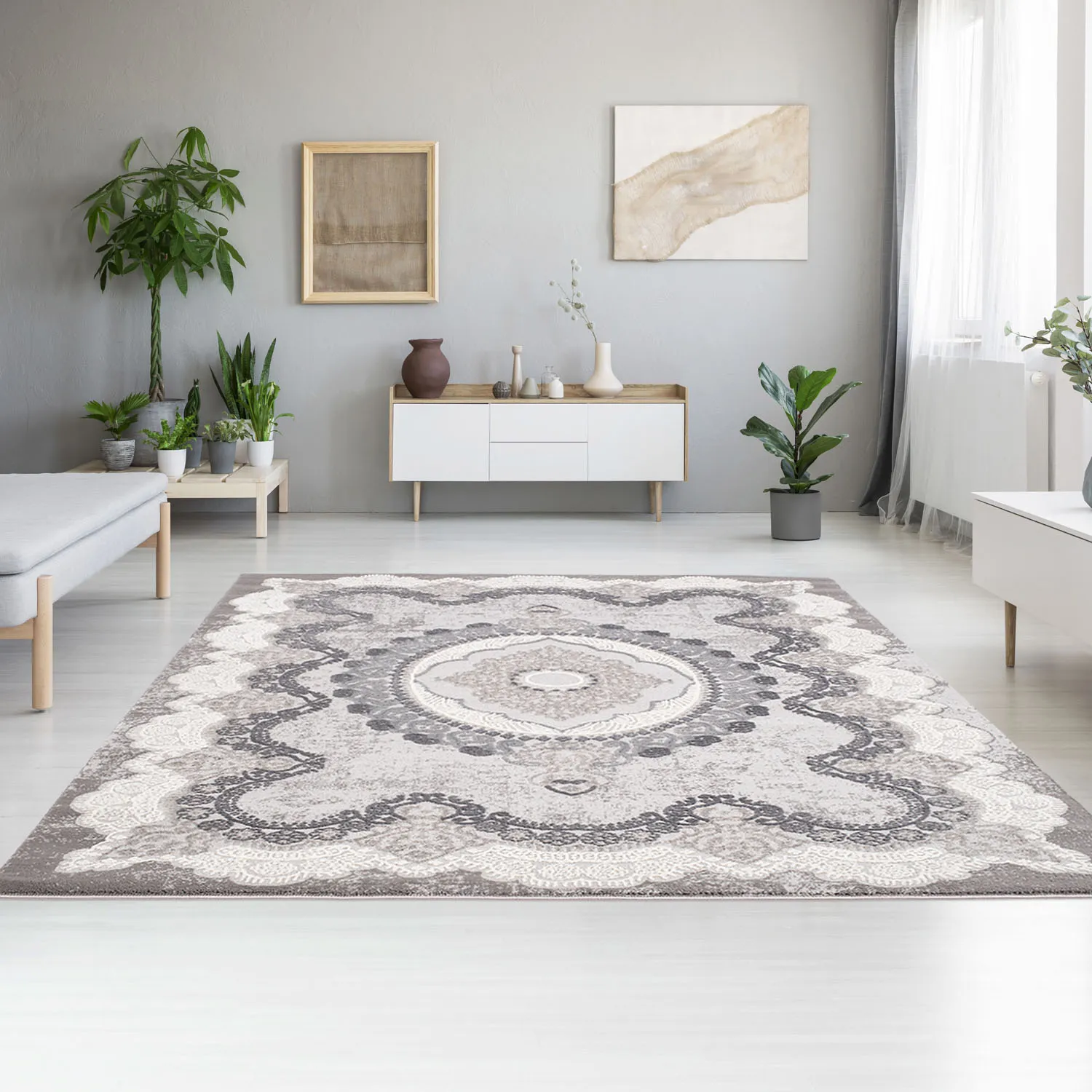 Wilton rug - Sari (grey)