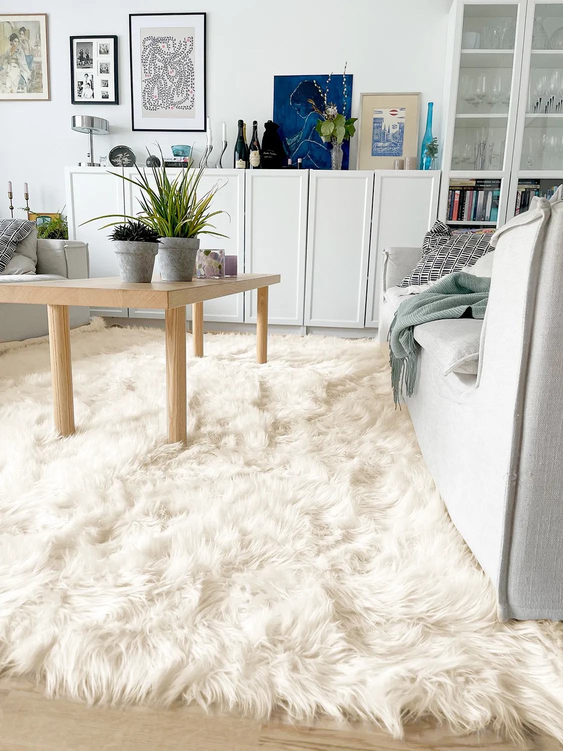 Shaggy rugs - Pomaire (offwhite)