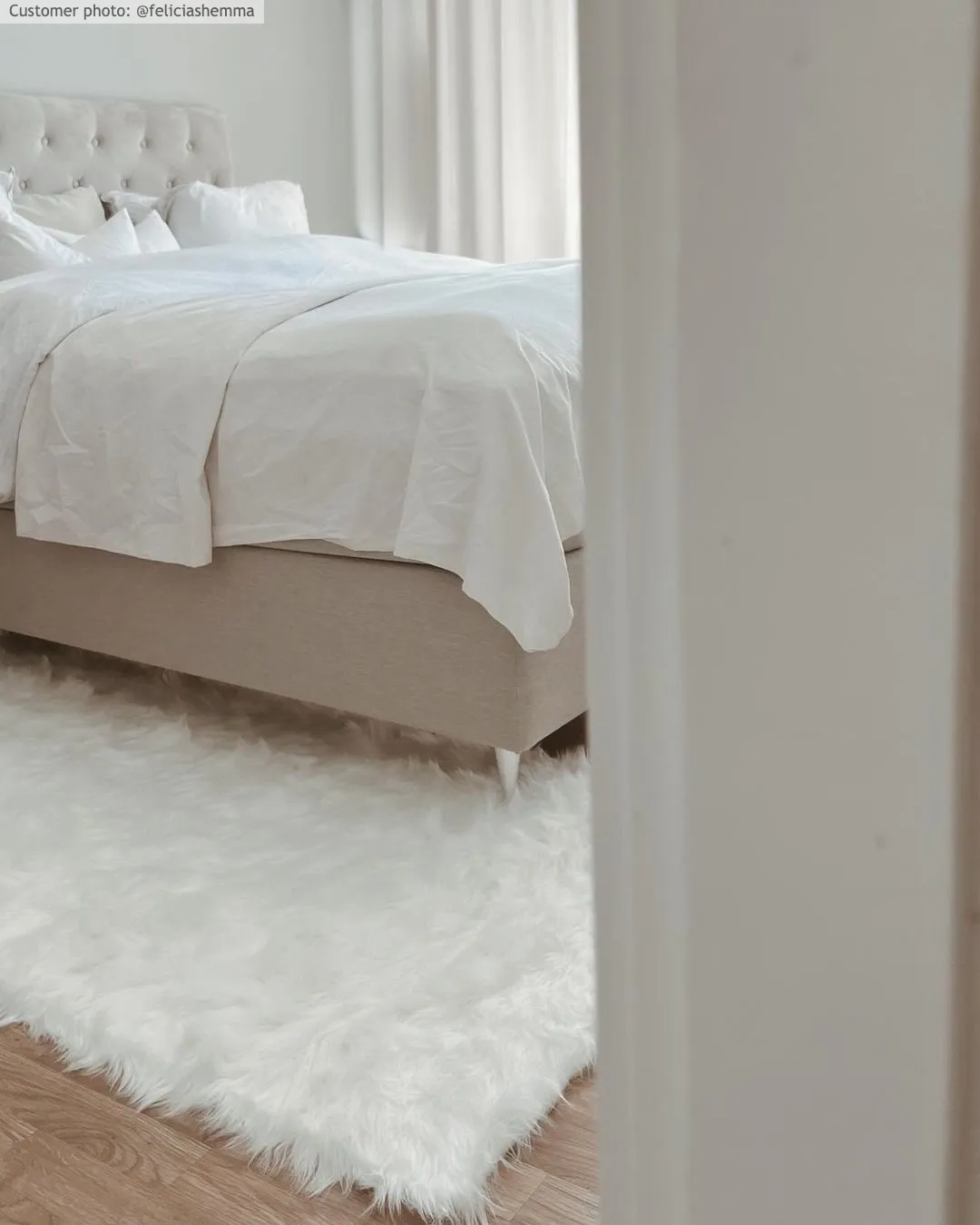 Shaggy rugs - Pomaire (white)