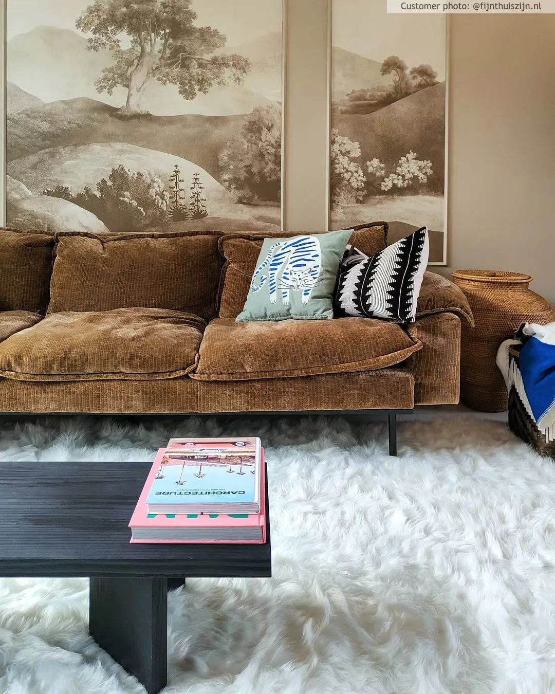 Shaggy rugs - Pomaire (white)