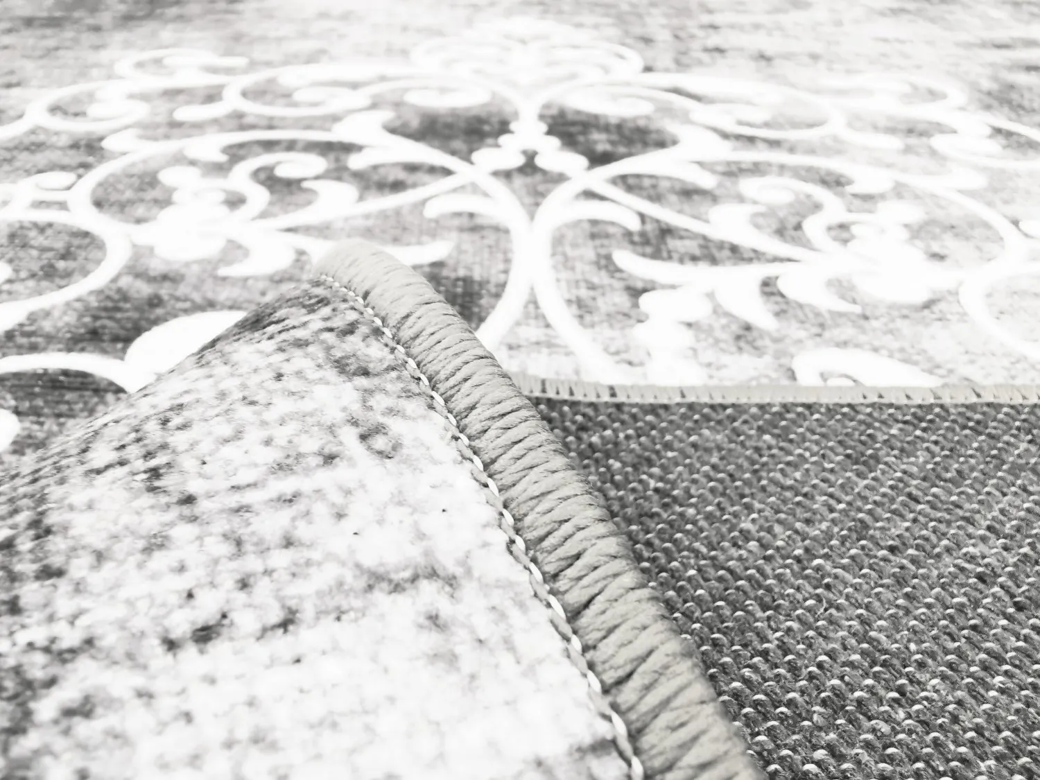 Wilton rug - Santi (grey/white)