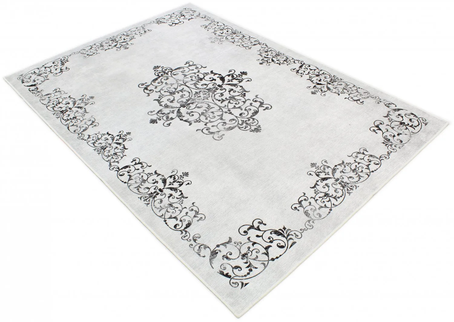 Wilton rug - Santi (white/black)