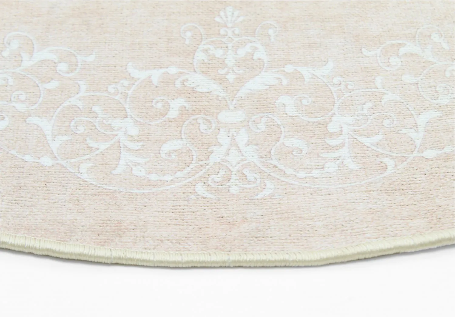 Round rug - Santi (beige/white)