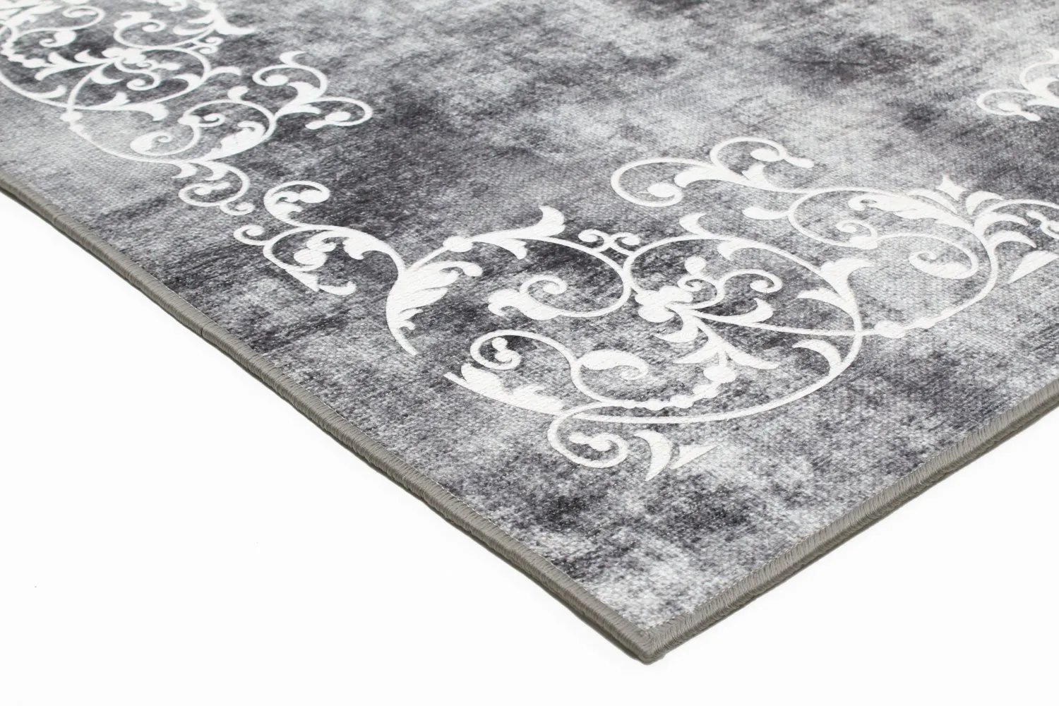 Wilton rug - Santi (dark grey/white)