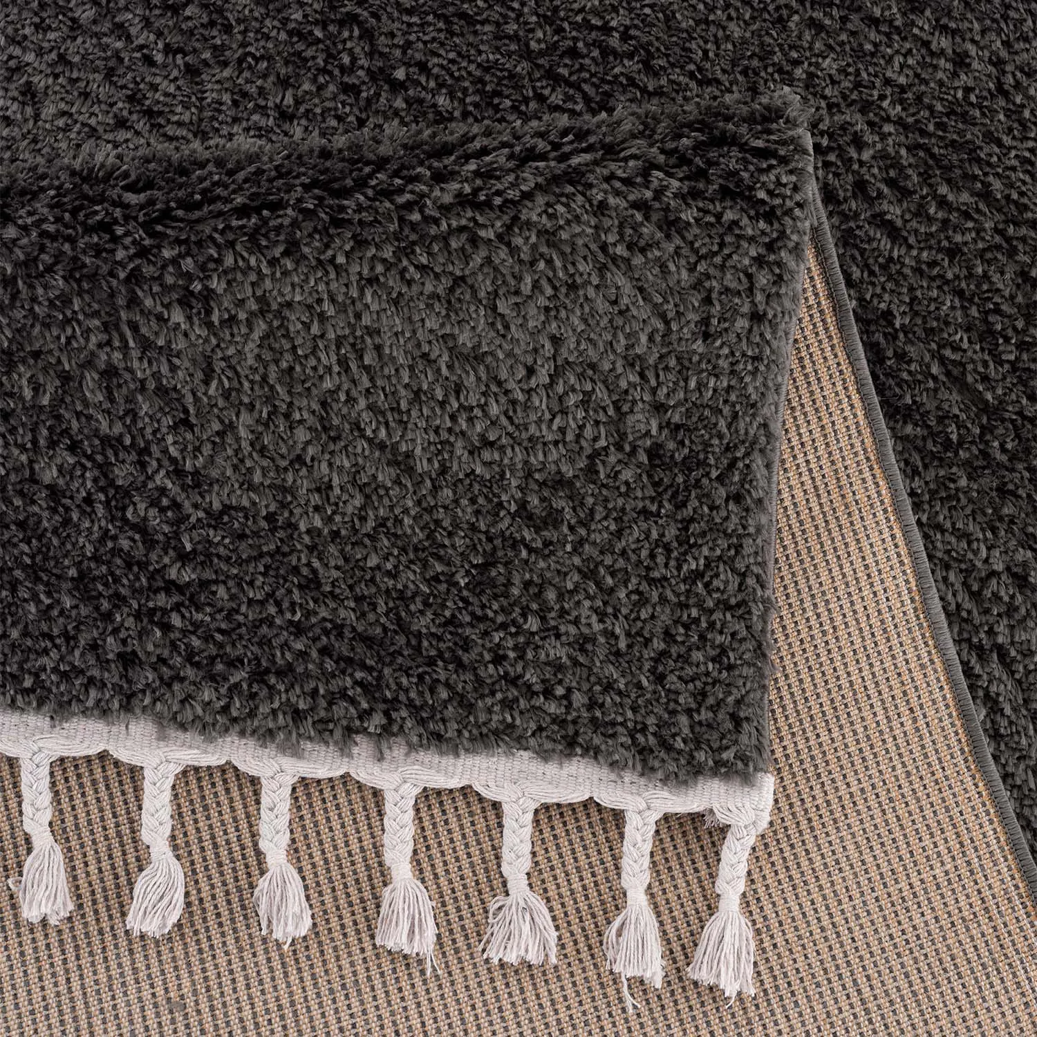 Shaggy rugs - Cudillero (black/anthracite)
