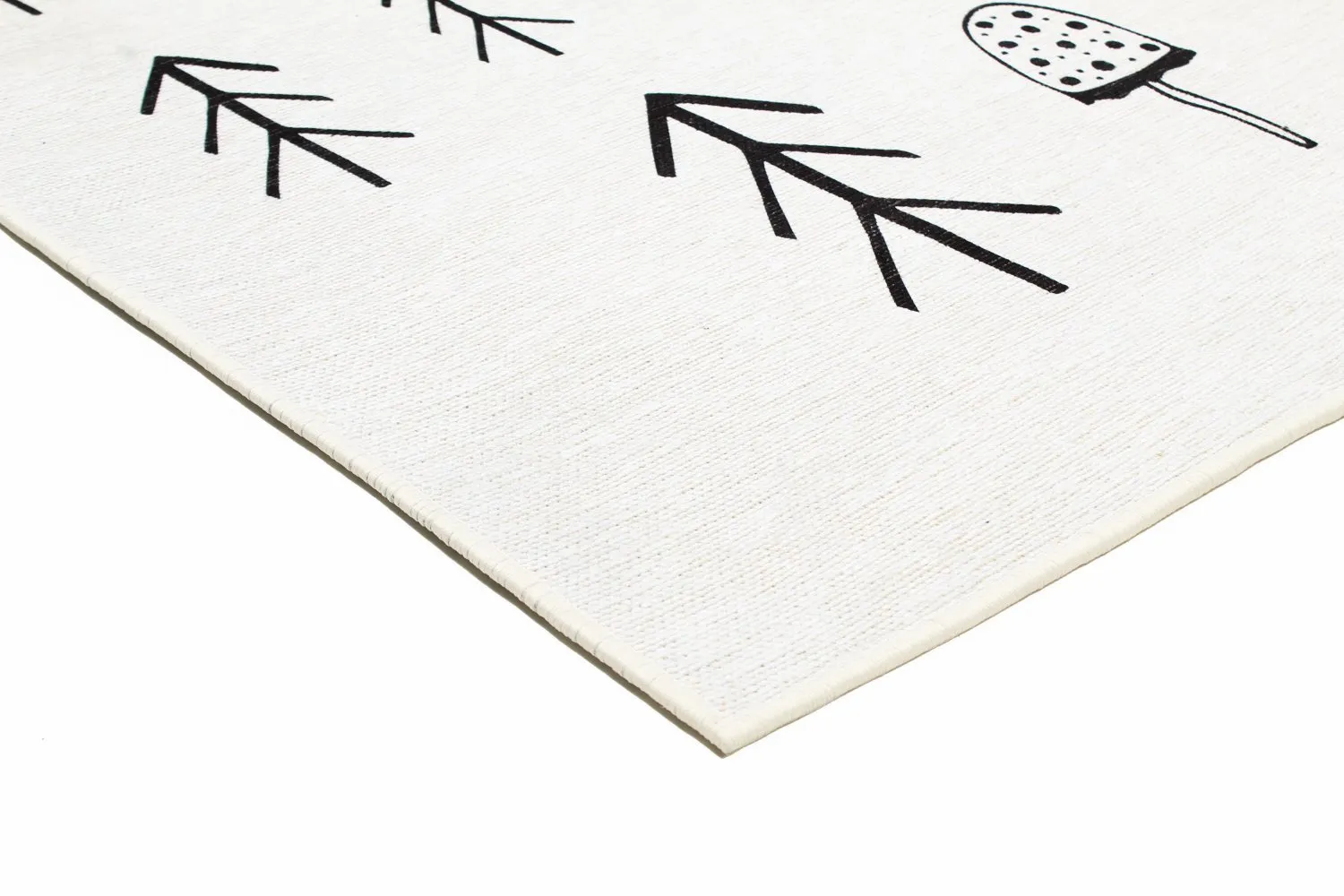 Childrens rugs - Camping Bear (white)