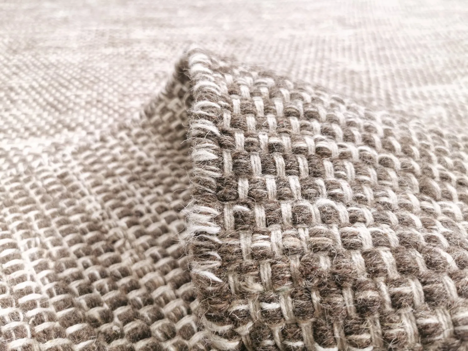 Wool rug - Otago (brown)