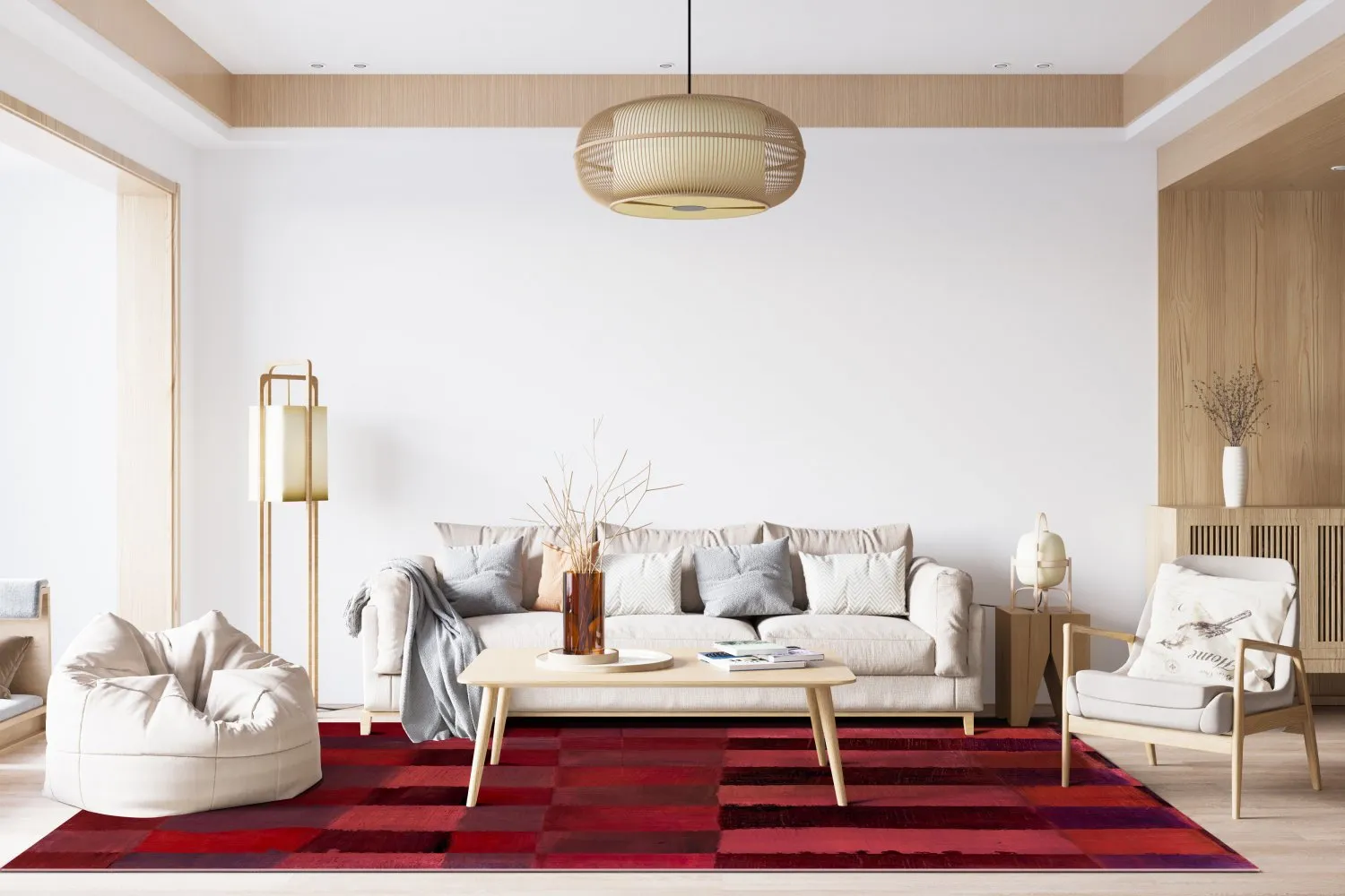 Wilton rug - Samadet (red)