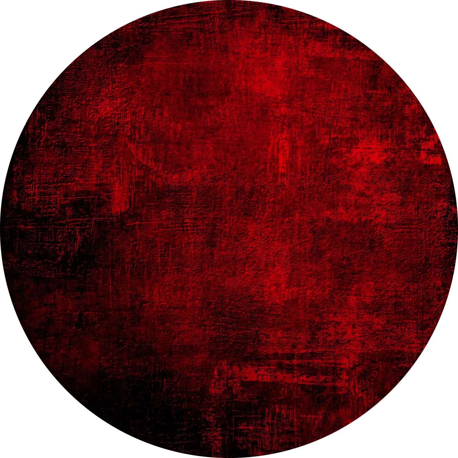 Round rug - Frome (red)