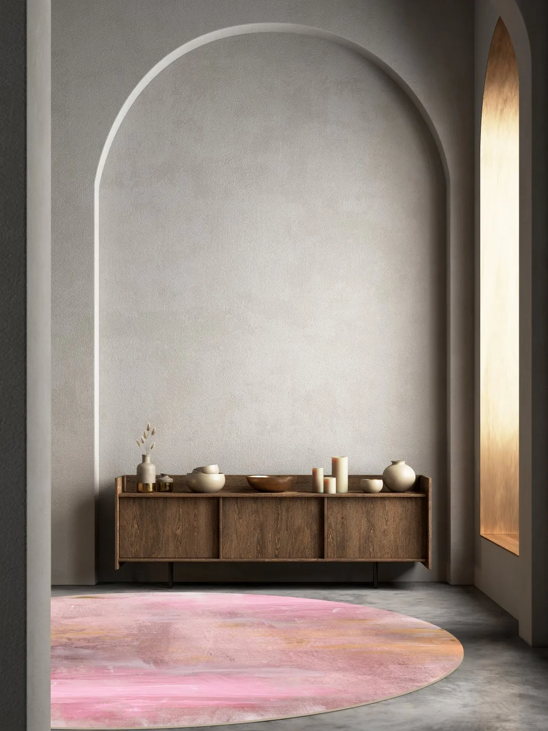 Round rug - Bonn (pink)