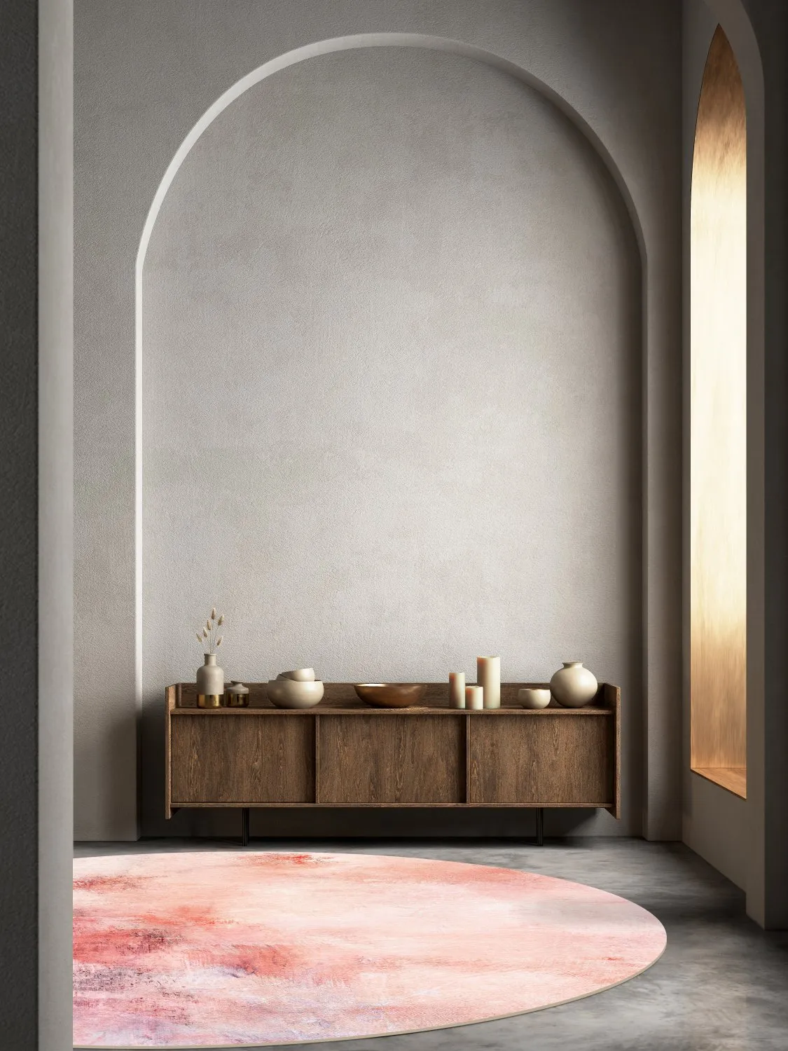 Round rug - Nancy (pink)