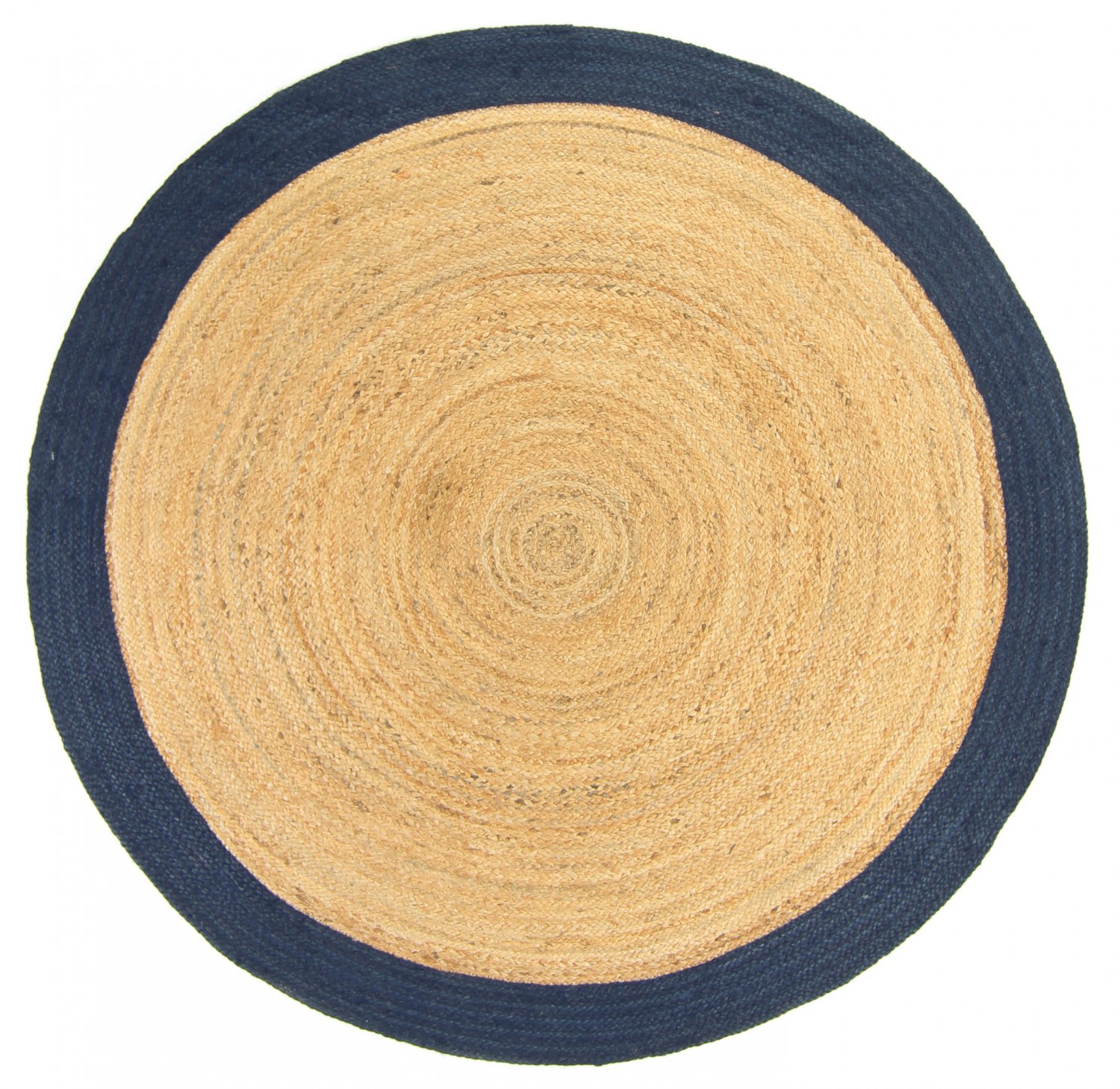 Round rugs - Taki (jute/blue)