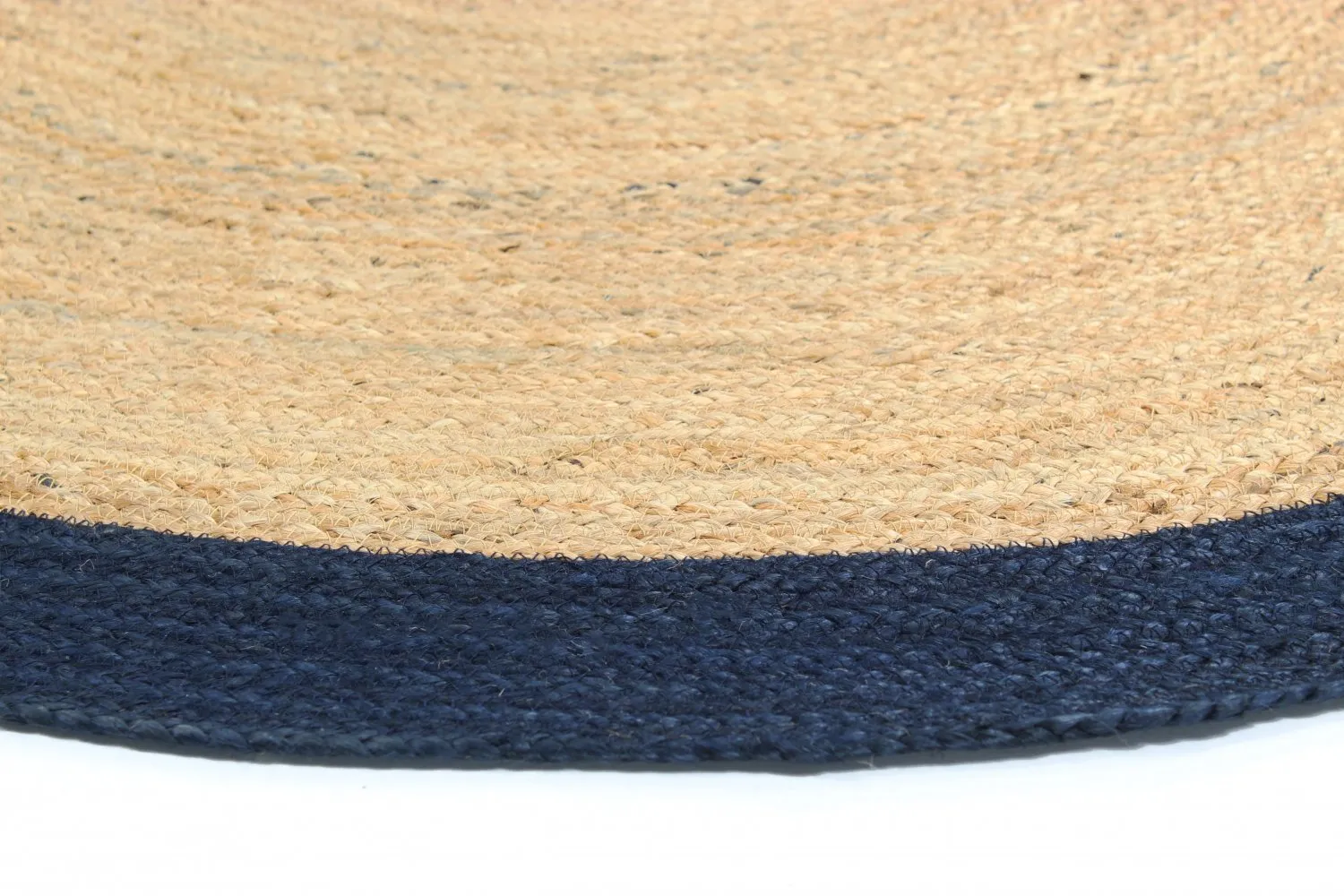 Round rugs - Taki (jute/blue)