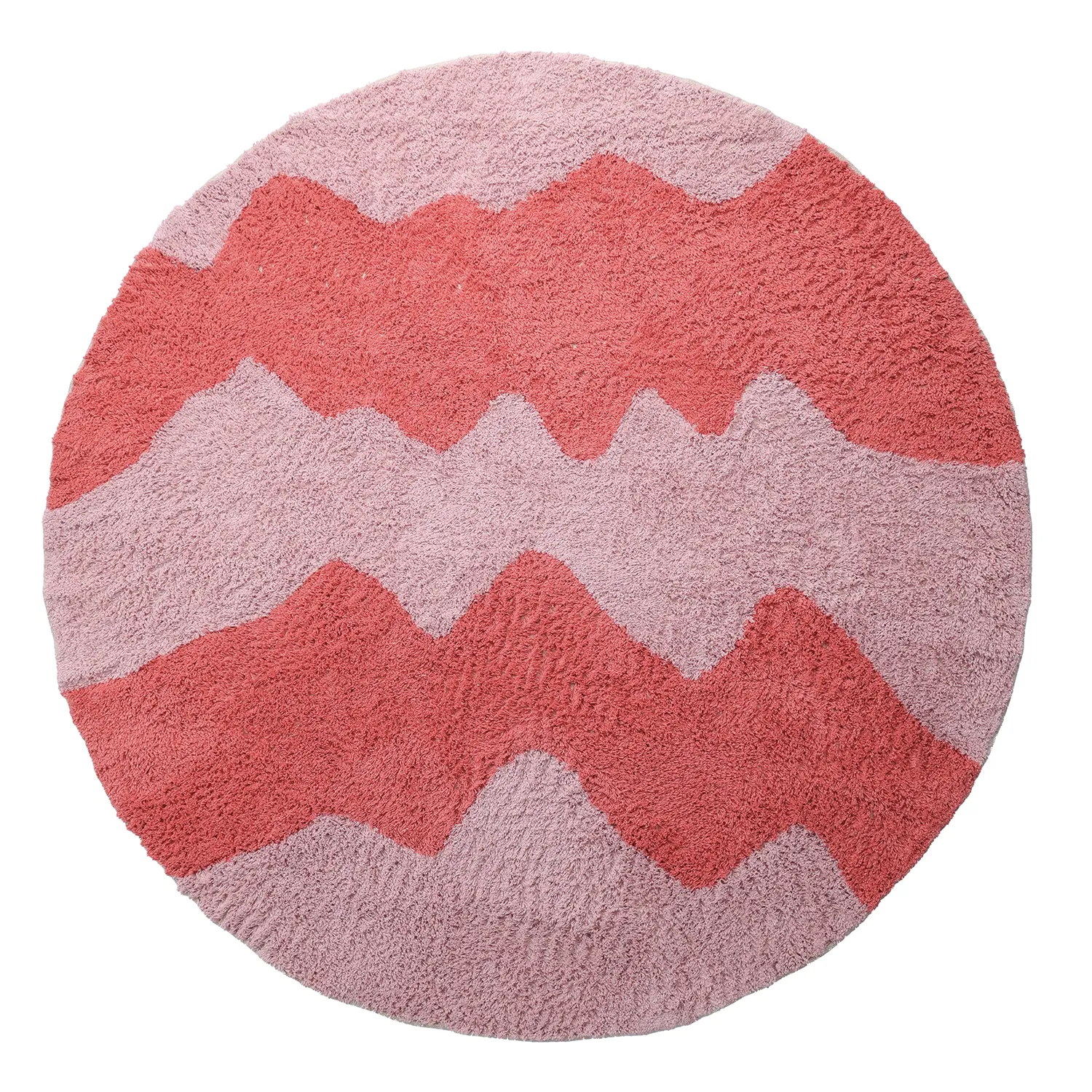 Shaggy rugs - Amira Natural Cotton Shaggy (pink)