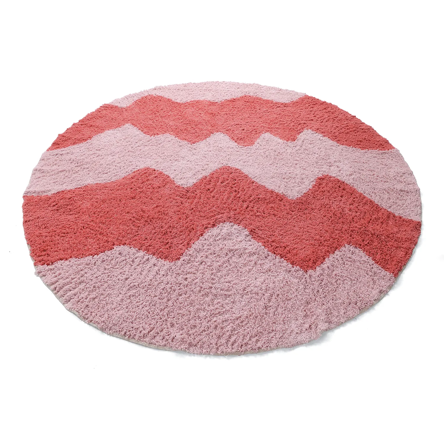 Shaggy rugs - Amira Natural Cotton Shaggy (pink)