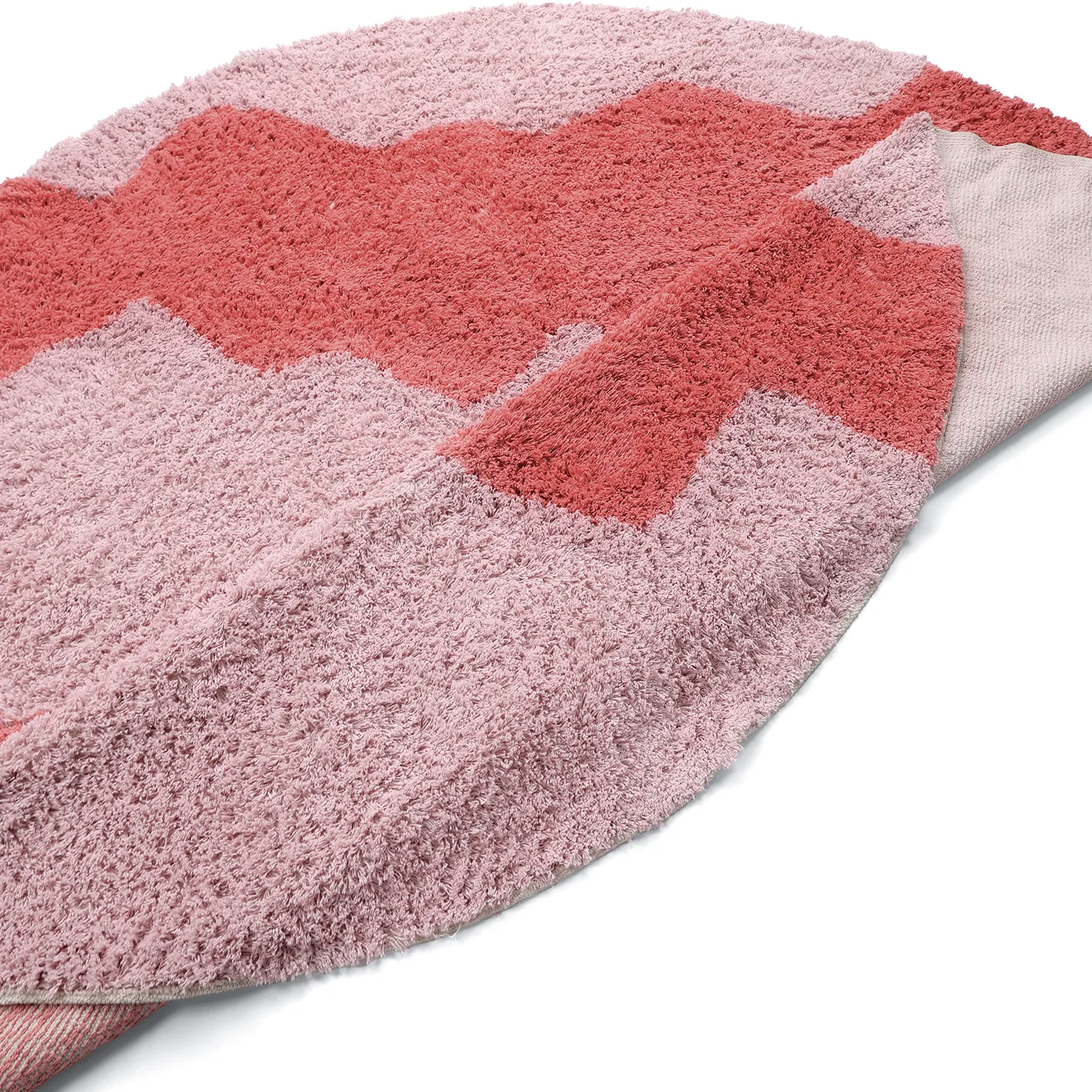 Shaggy rugs - Amira Natural Cotton Shaggy (pink)
