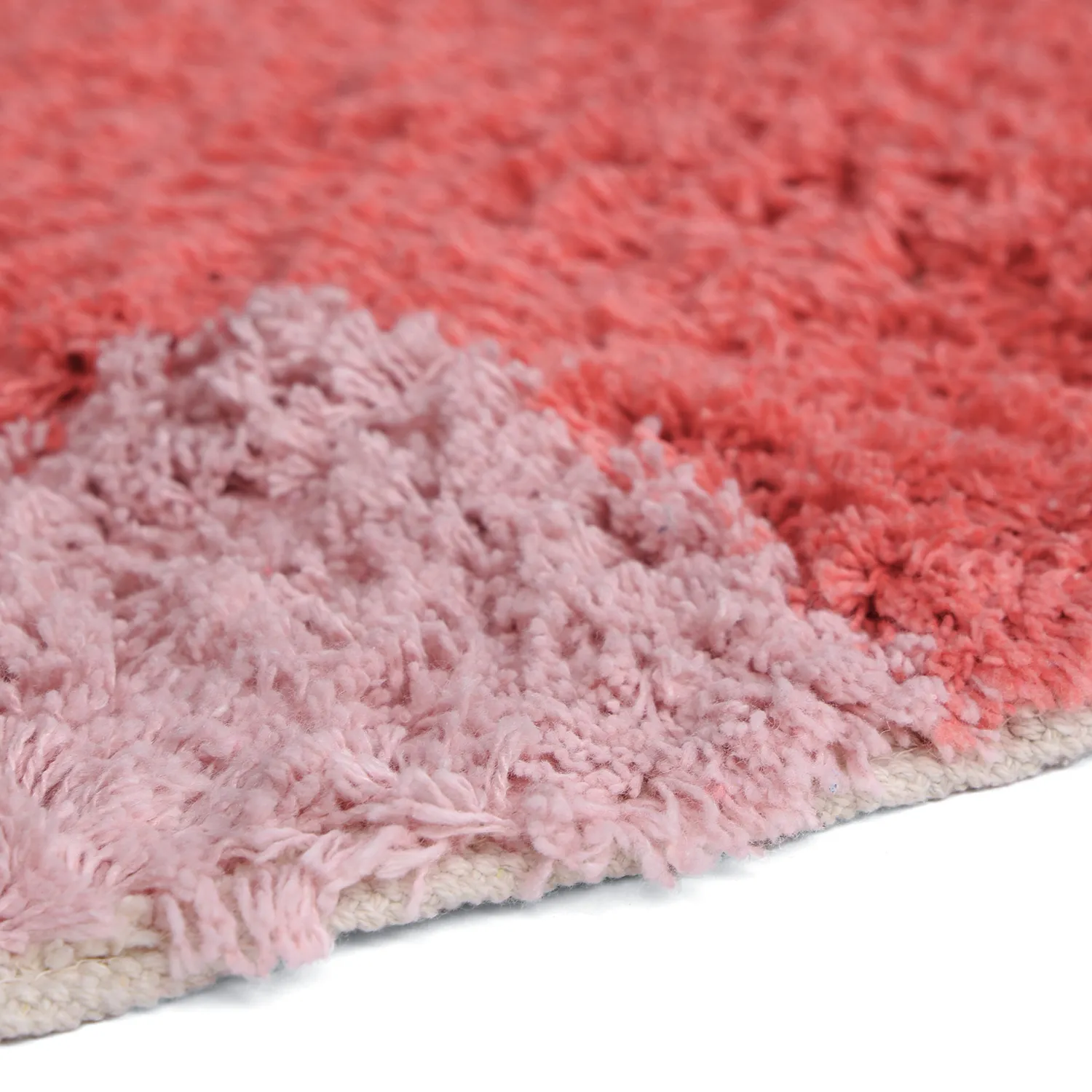 Shaggy rugs - Amira Natural Cotton Shaggy (pink)