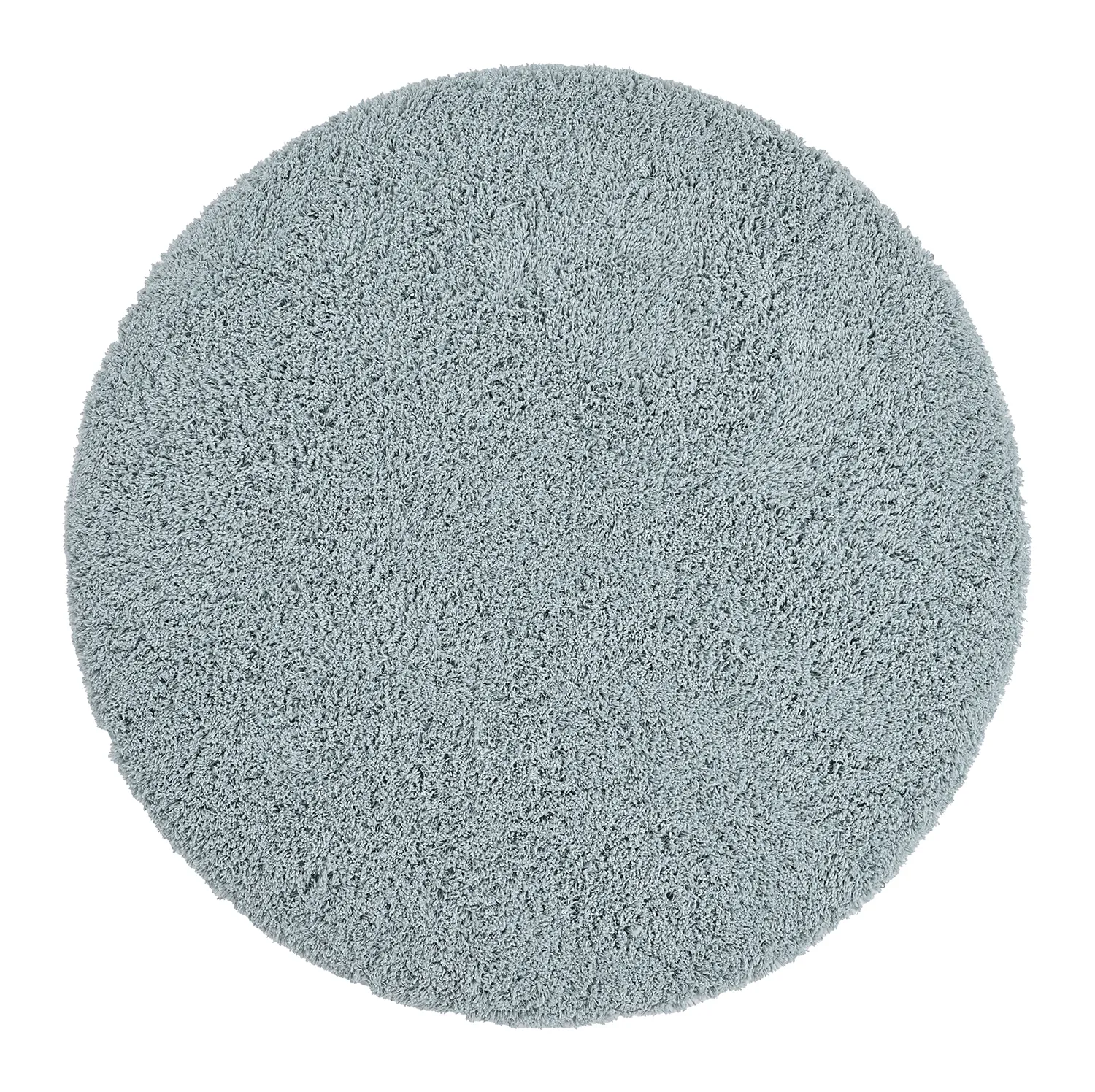 Round rug - Combarro Solid Cotton Shaggy (light blue)