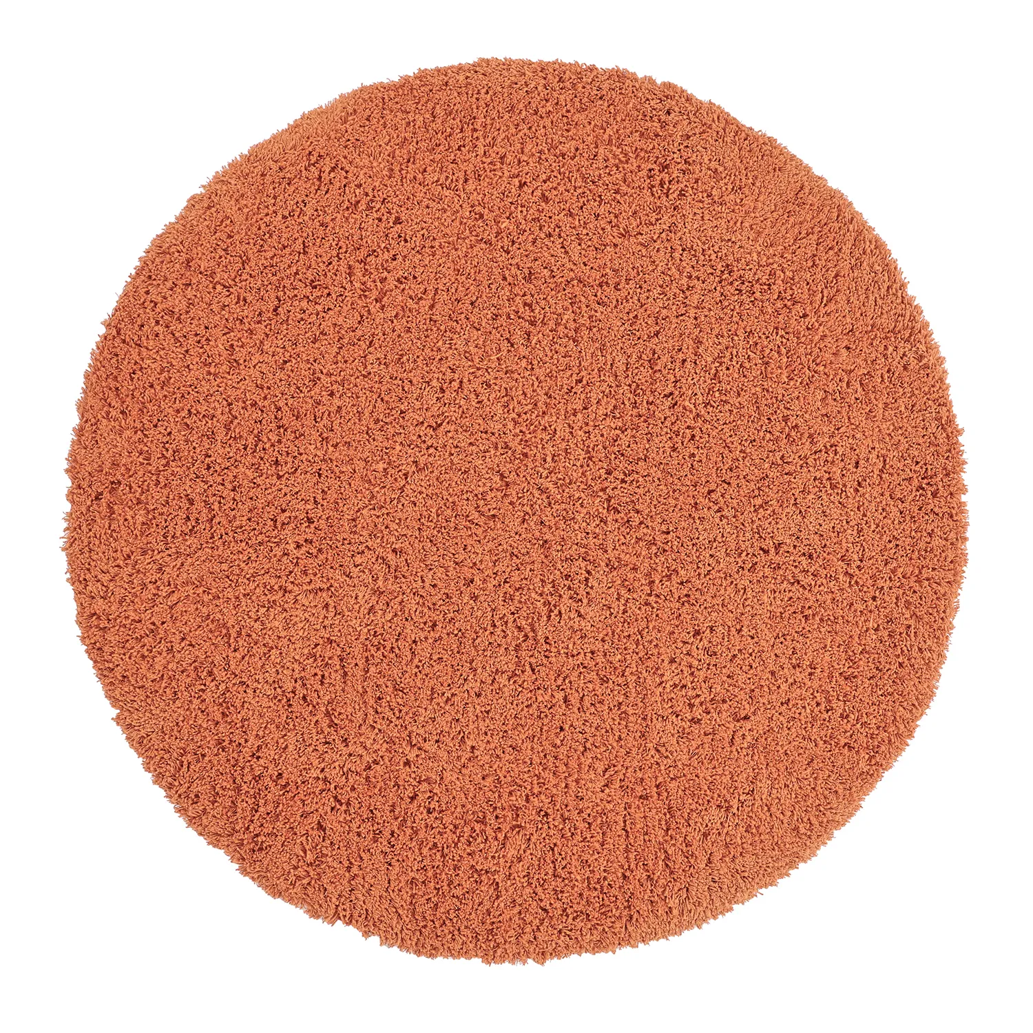 Round rug - Combarro Solid Cotton Shaggy (light orange)