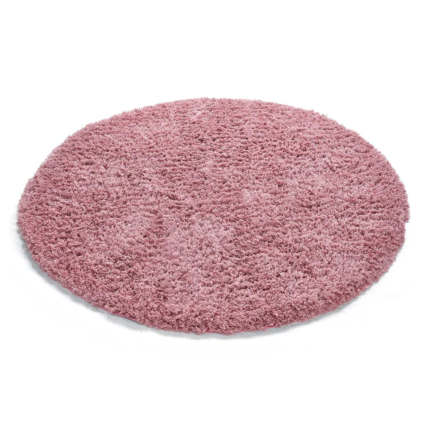 Round rug - Combarro Solid Cotton Shaggy (light pink)