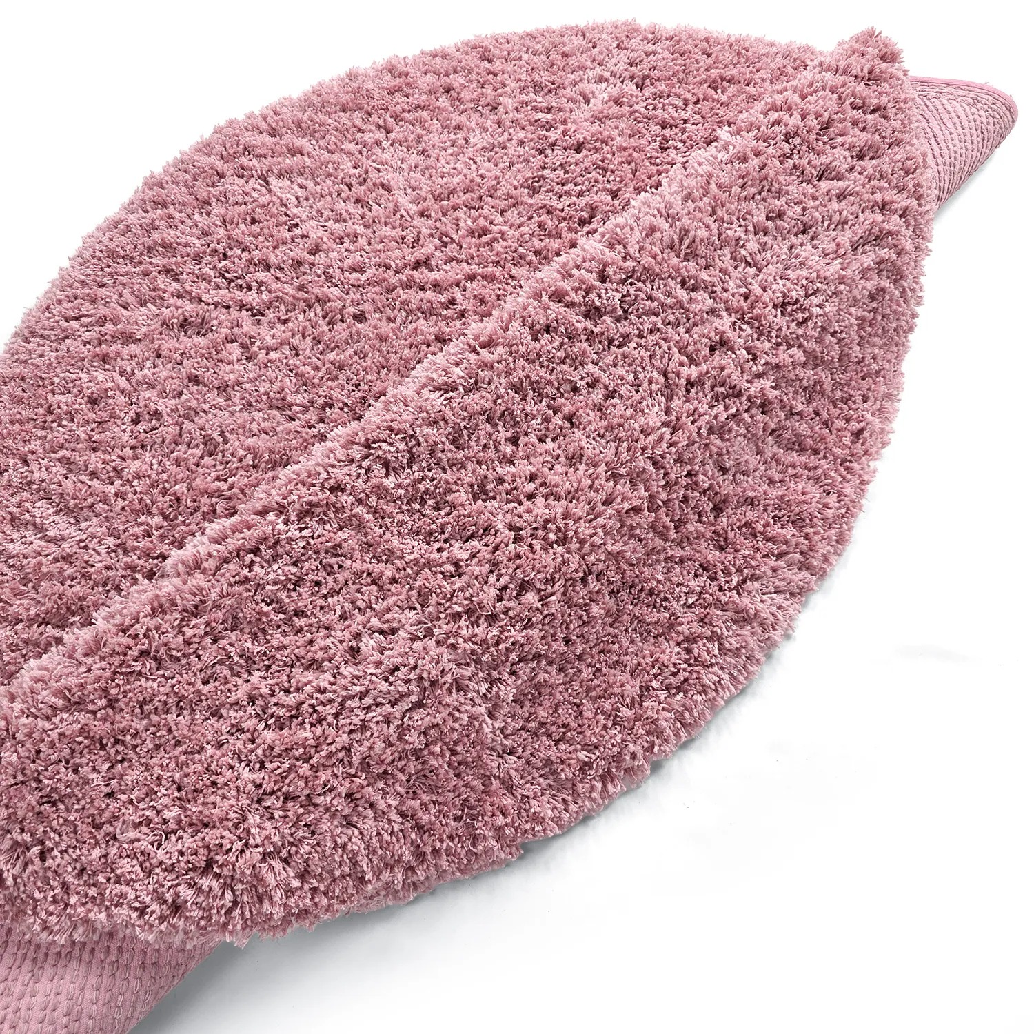 Round rug - Combarro Solid Cotton Shaggy (light pink)
