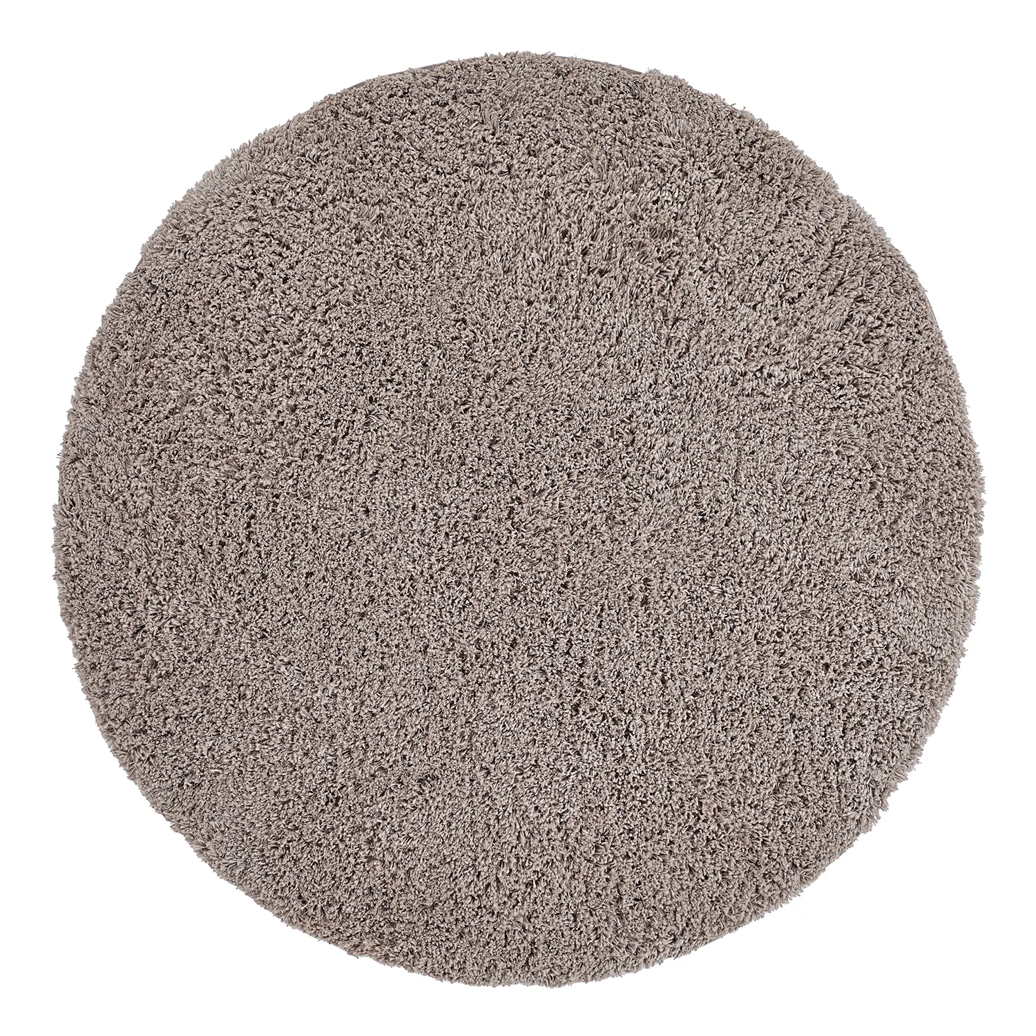 Round rug - Combarro Solid Cotton Shaggy (taupe)