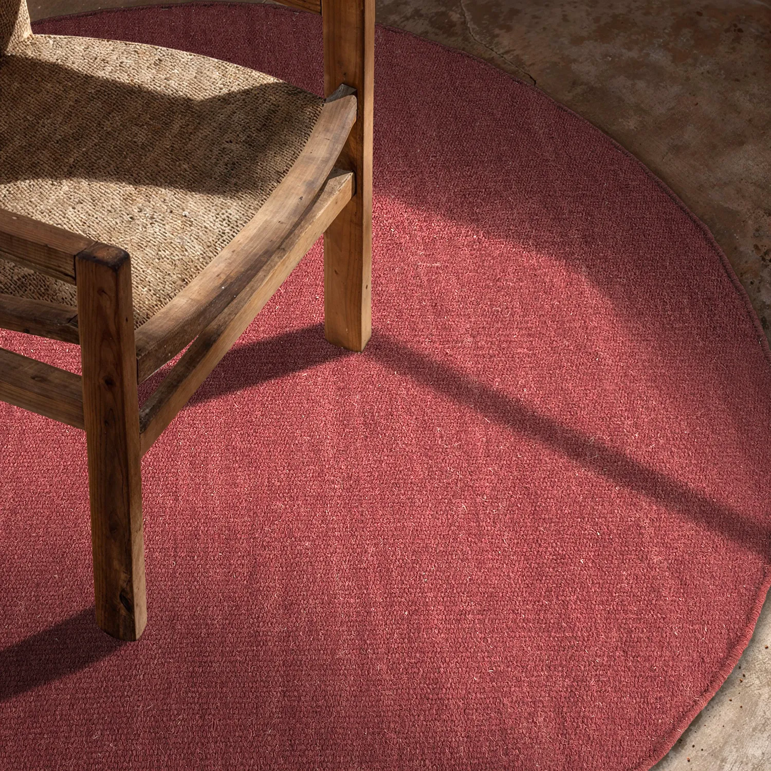 Round rug - Hamilton (deep red)