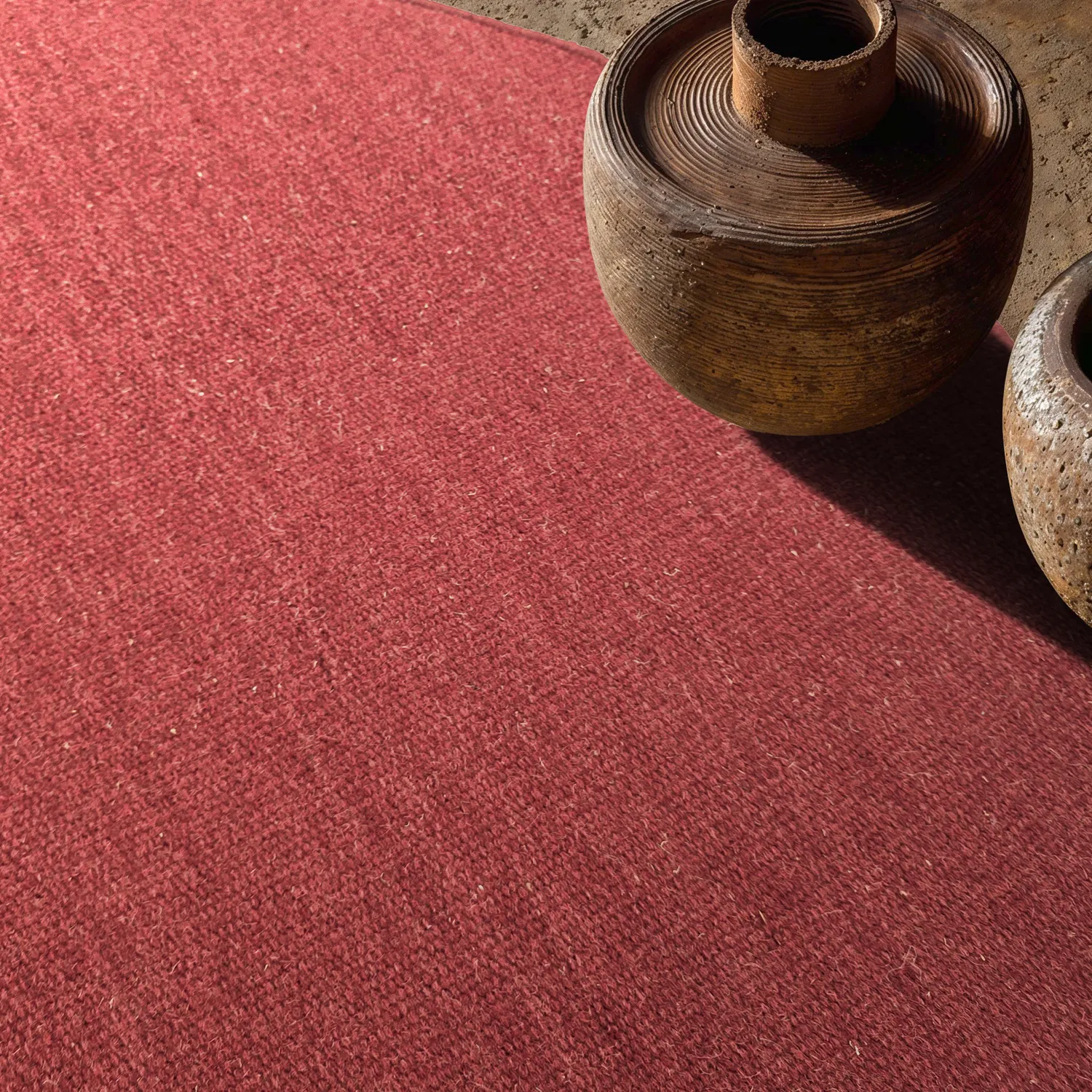 Round rug - Hamilton (deep red)