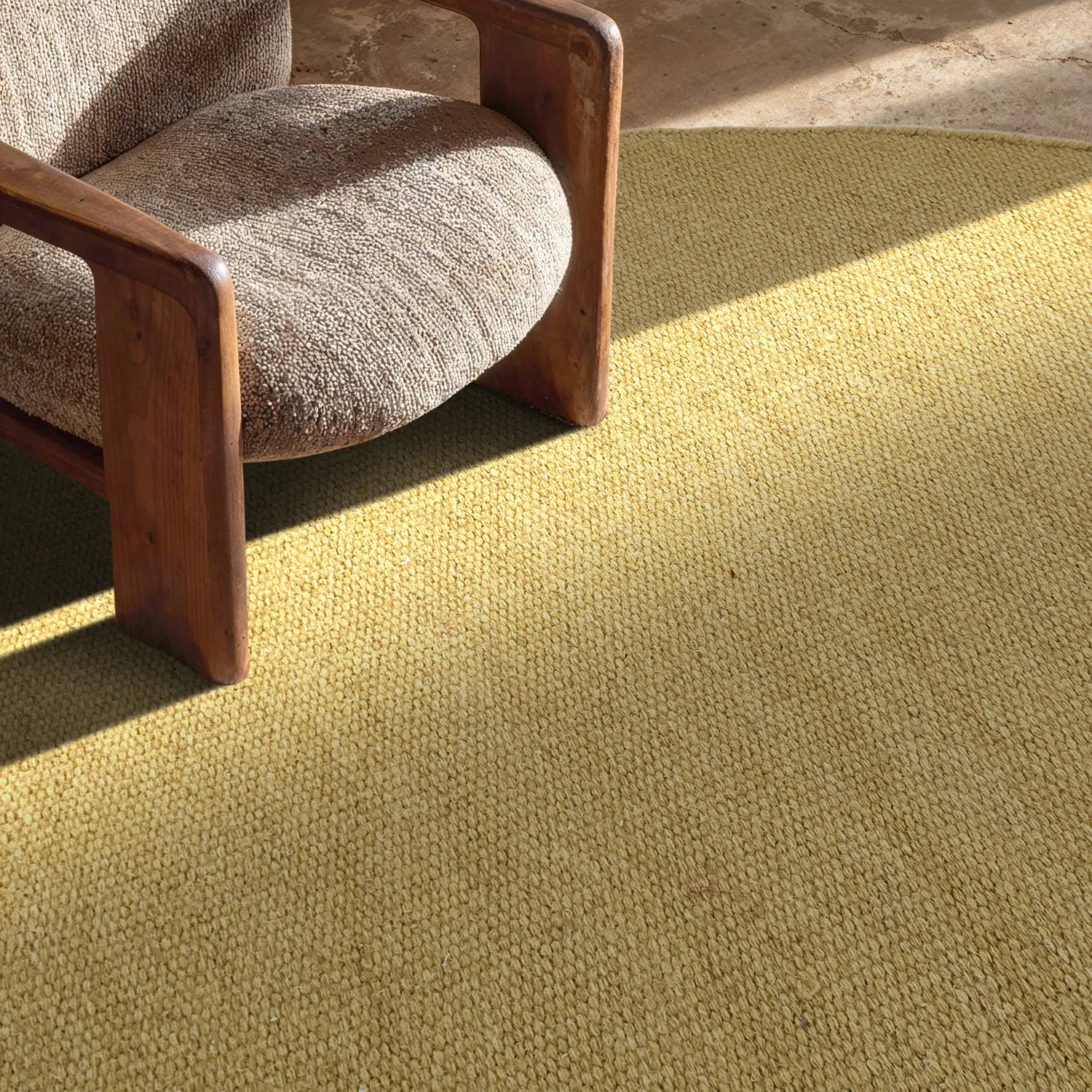 Round rug - Hamilton (mustard)